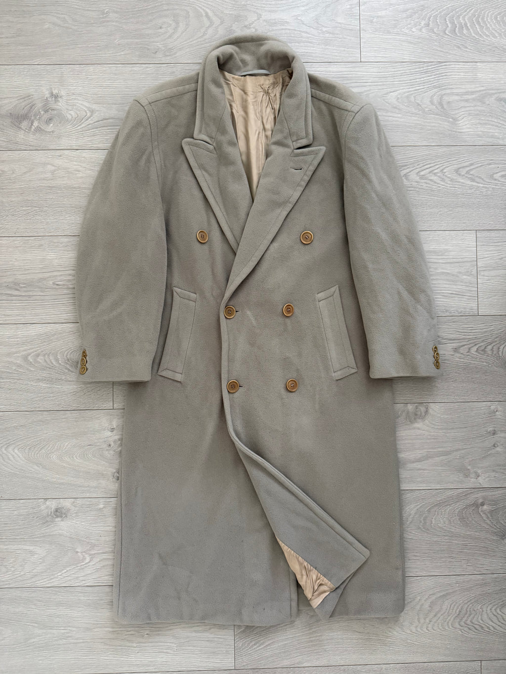 Hugo Boss 1980s 'Yamaha' Double-Breasted Wool Coat - Size M