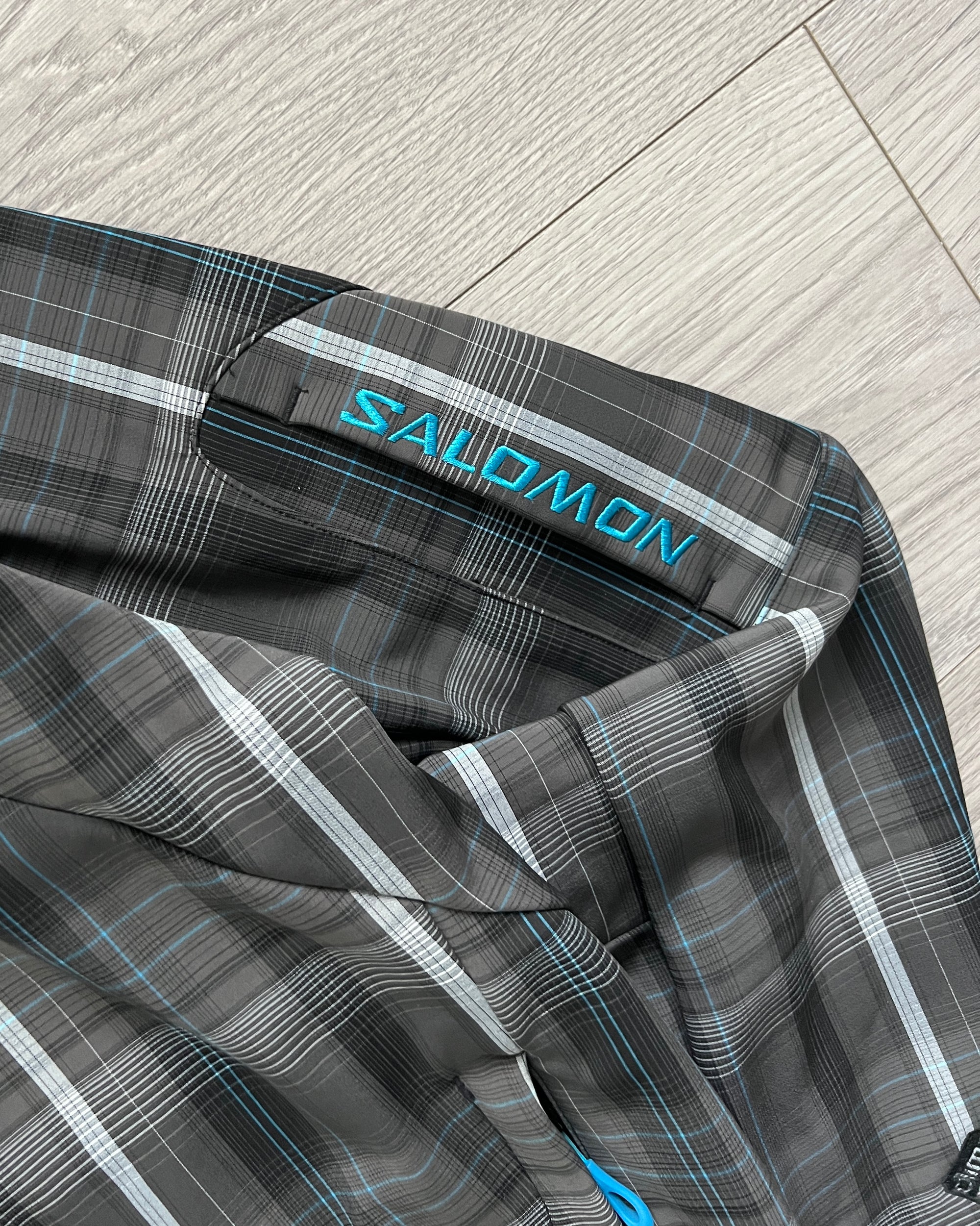 Salomon 00s Clima Pro Waterproof Softshell Grid Pattern Tech Jacket - Size S