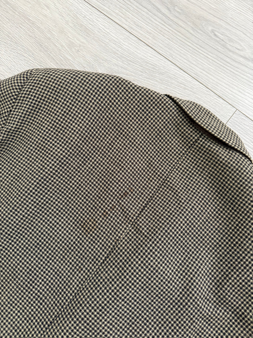 Giorgio Armani 1980s 2B Textured Wool Check Sports Jacket Blazer - Size M