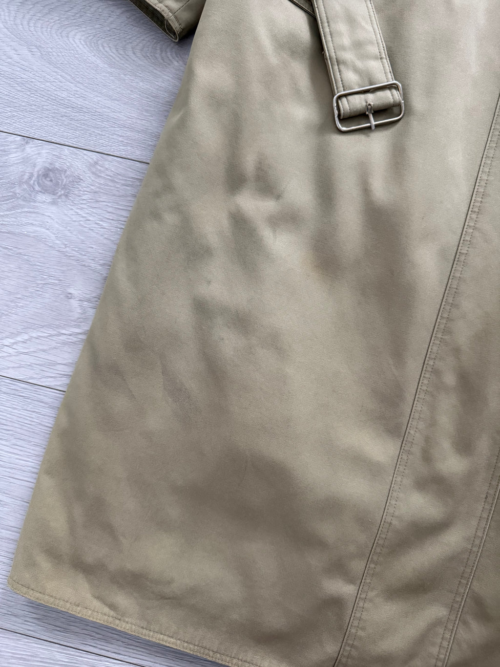 Giorgio Armani Mainline 1980s Military Trench Coat - Size L