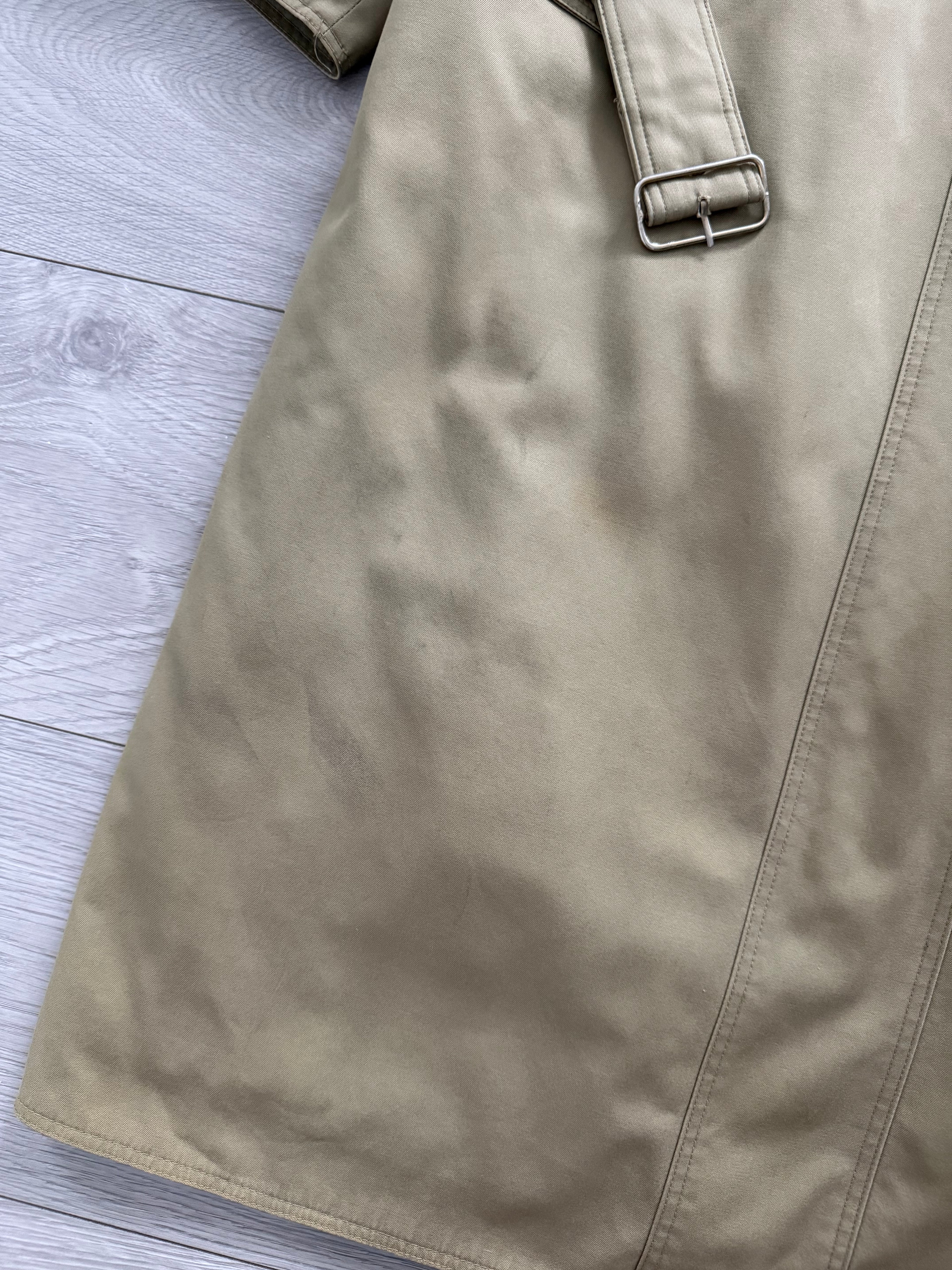Giorgio Armani Mainline 1980s Military Trench Coat - Size L