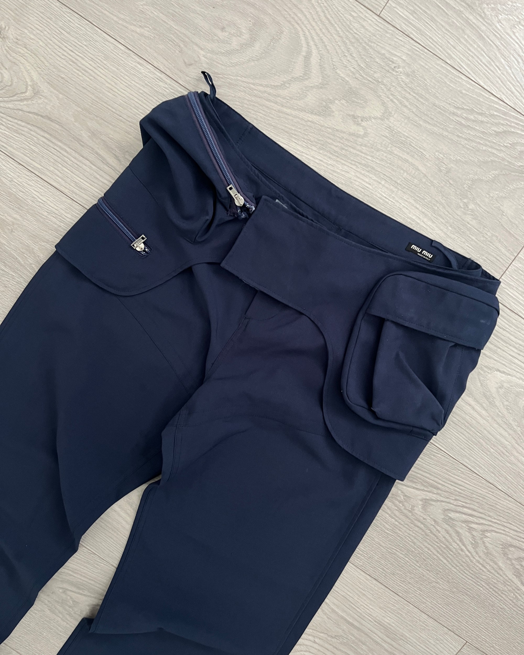 Miu Miu SS2003 Cargo Waistbag Runway Pants - Size 32