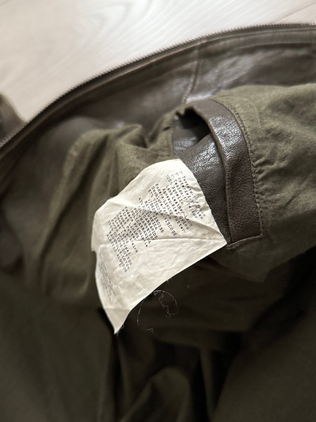 Emporio Armani 00s Leather Jacket - Size M