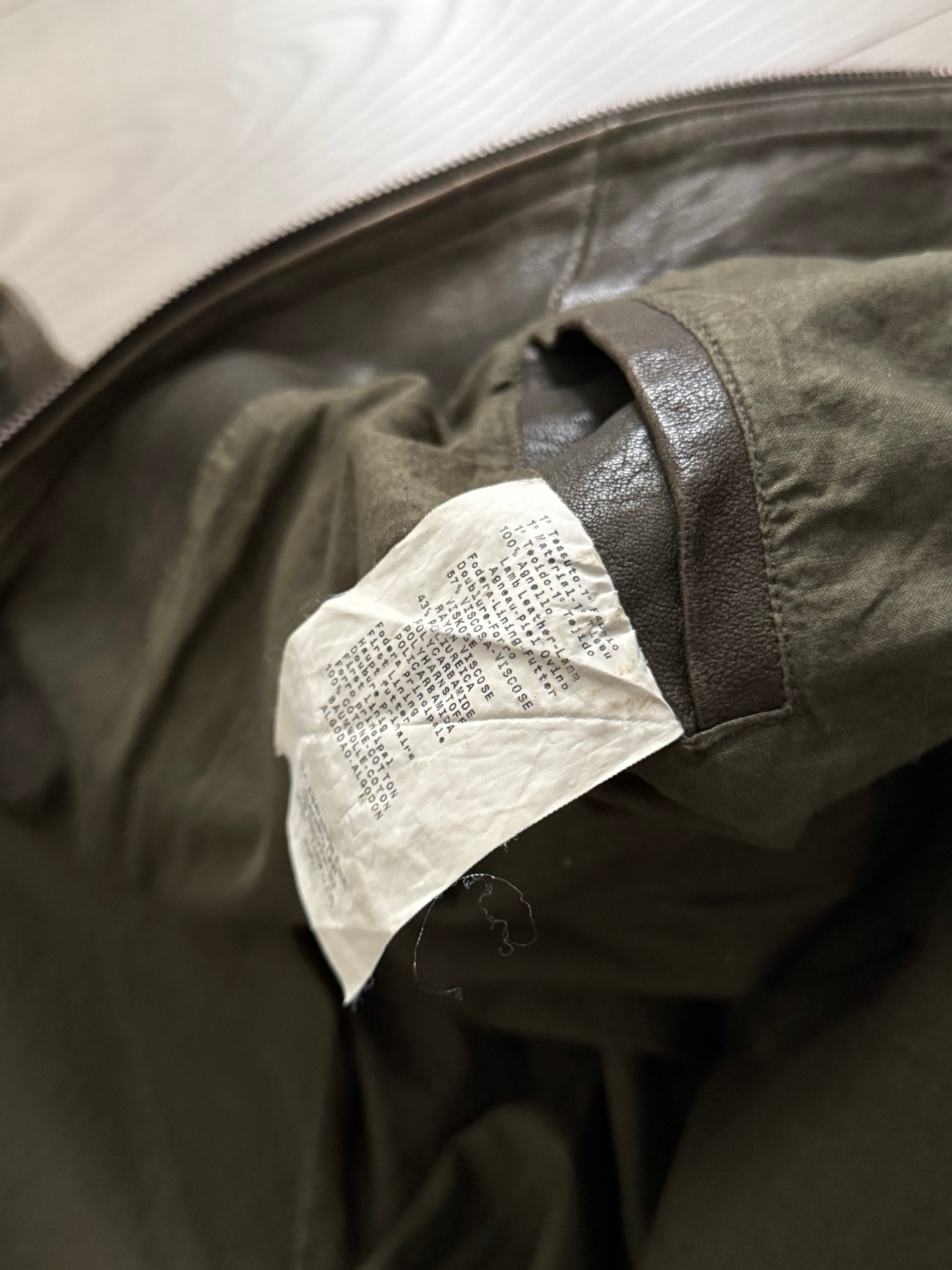 Emporio Armani 00s Leather Jacket - Size M