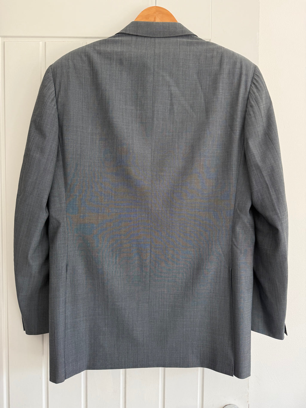 Canali 1990s Slate Blue 2B Wool Sport Jacket Blazer Made in Italy - Size L