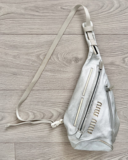 Miu Miu 90s Astro Silver Crossbody Bag