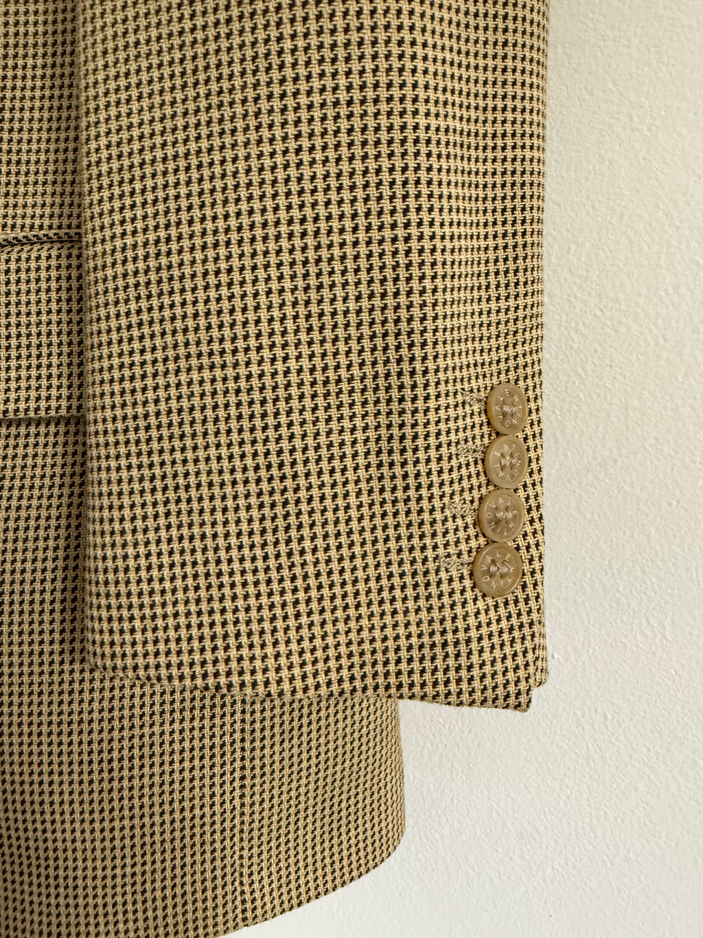 Valentino 1980s 3B Textured Wool Sports Jacket Blazer  - Size M