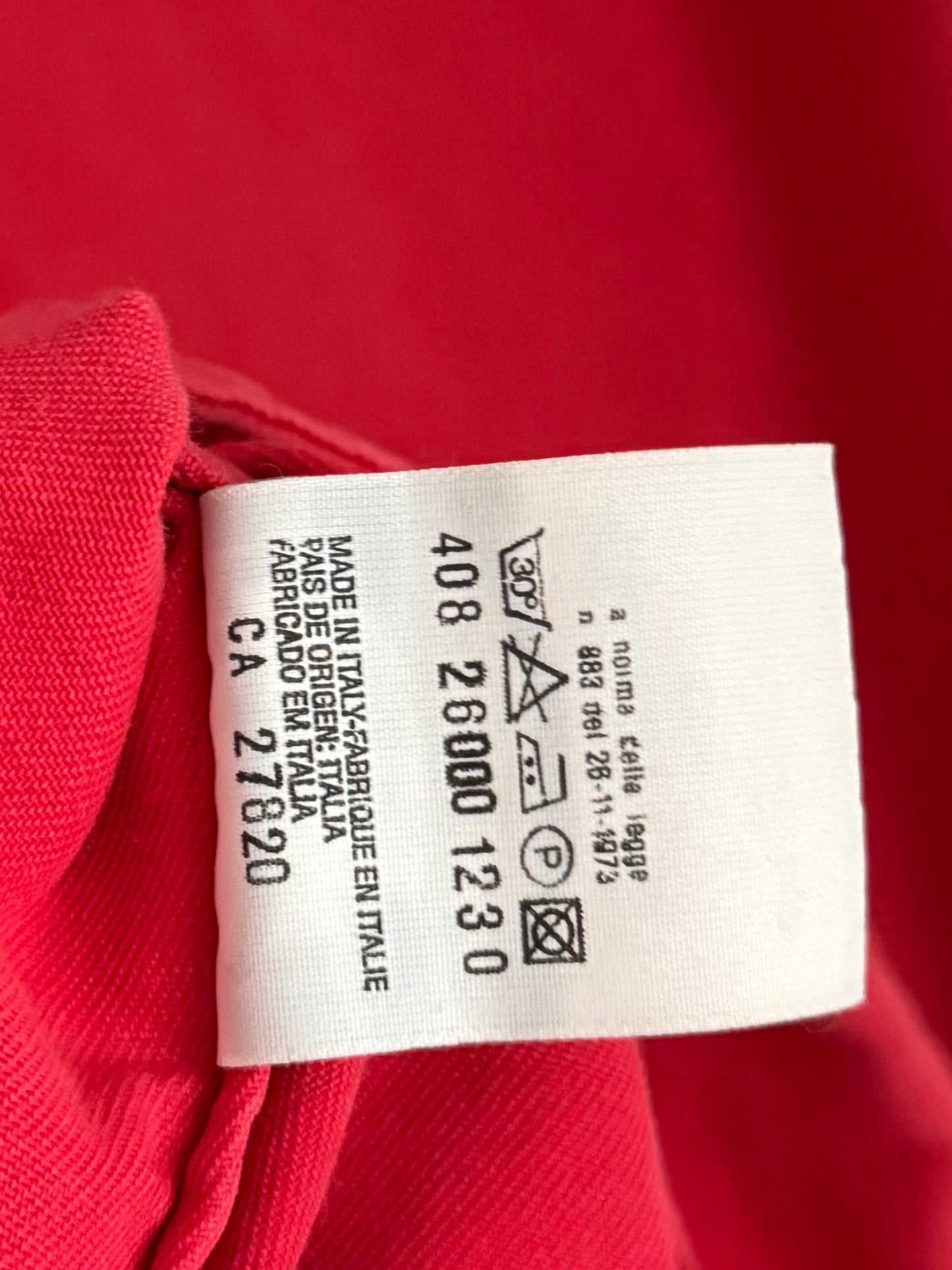 Helmut Lang 1996 Red Military Shirt by GTR Group - Size M