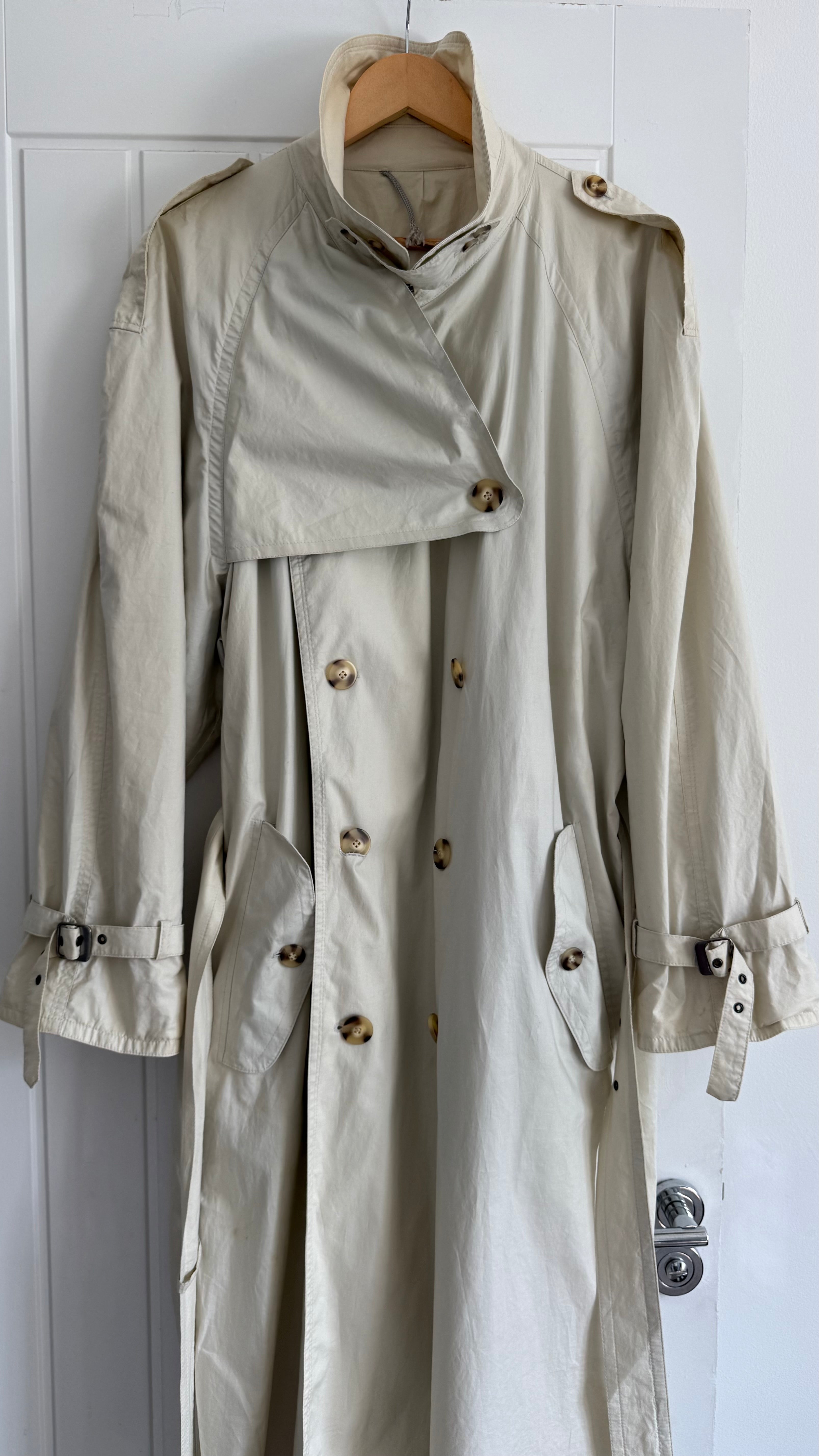 1980s Vintage Trench Coat Made in Germany - Size L