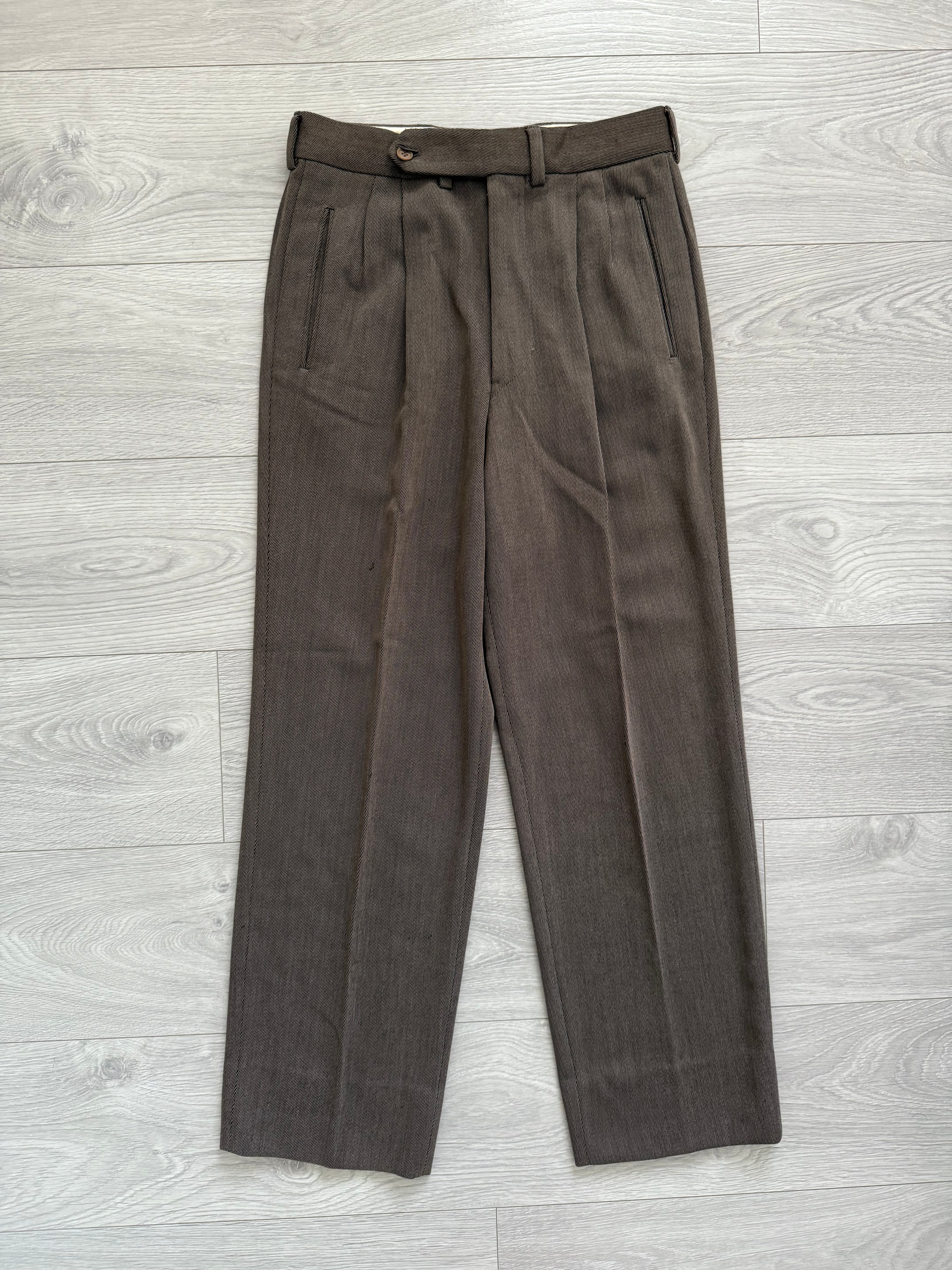 Giorgio Armani 1990s Pleated Wool Suit - Size M Jacket / 30" Waist