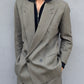 Emporio Armani 1990s Double-Breasted Pleated Wool Suit - Size M Jacket / 34" Waist