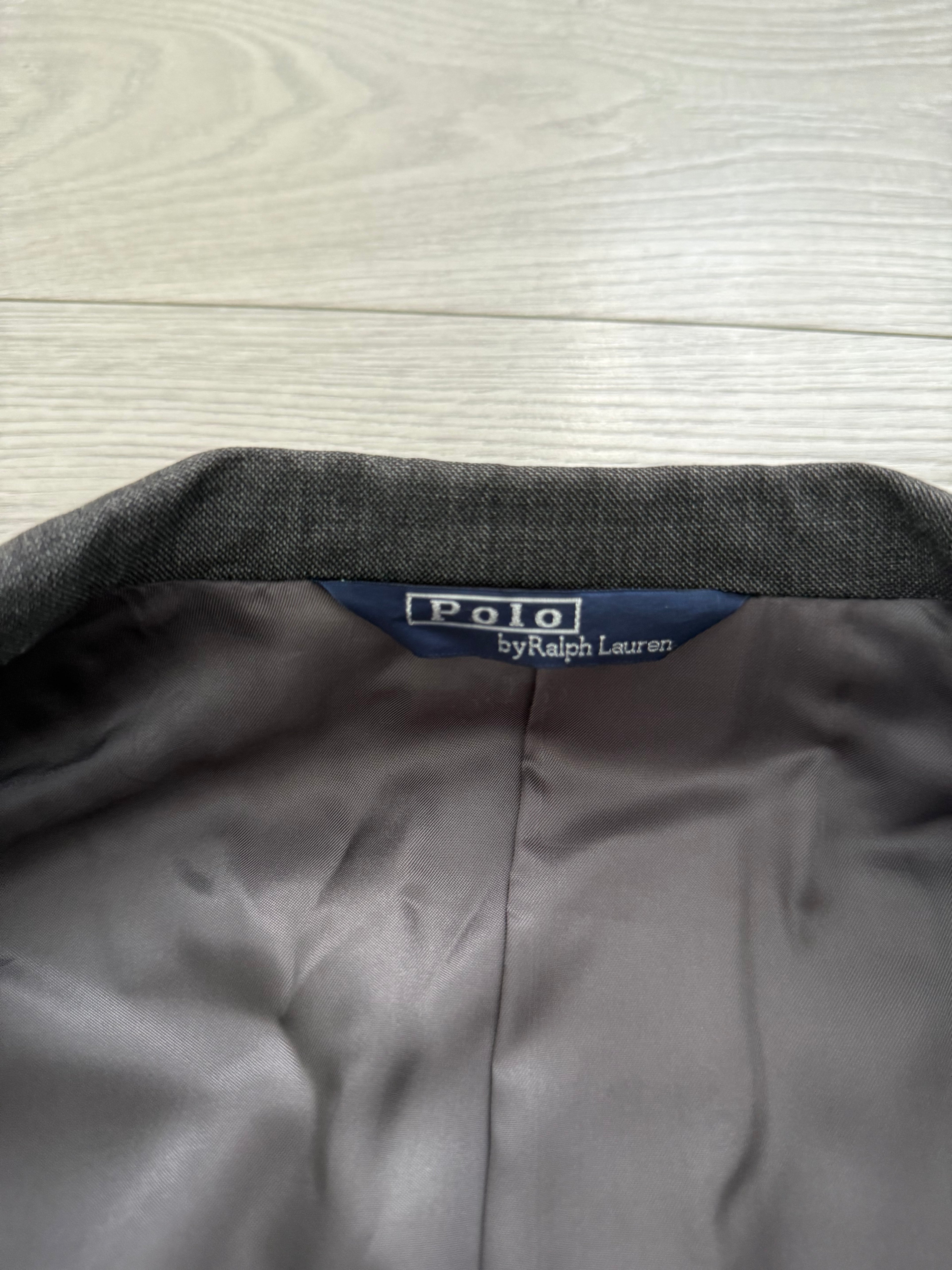 Ralph Lauren 1990s 2B Wool Grey Double-Pleated Suit - Size M Jacket / 32" Waist