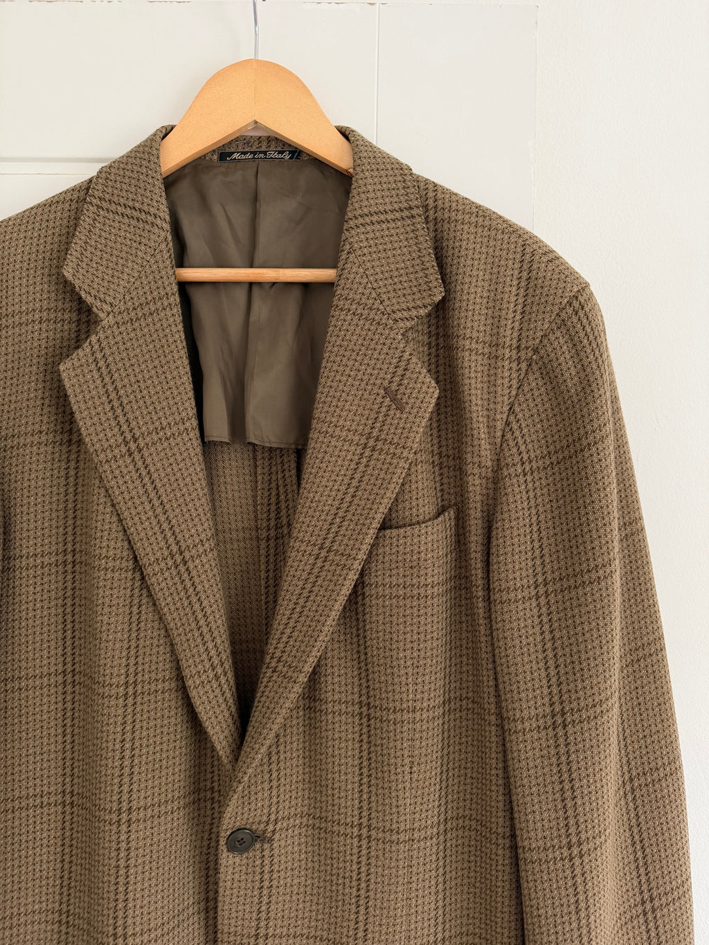Giorgio Armani 1980s 2B Wool Blend Unlined Sport Jacket Blazer - Size M