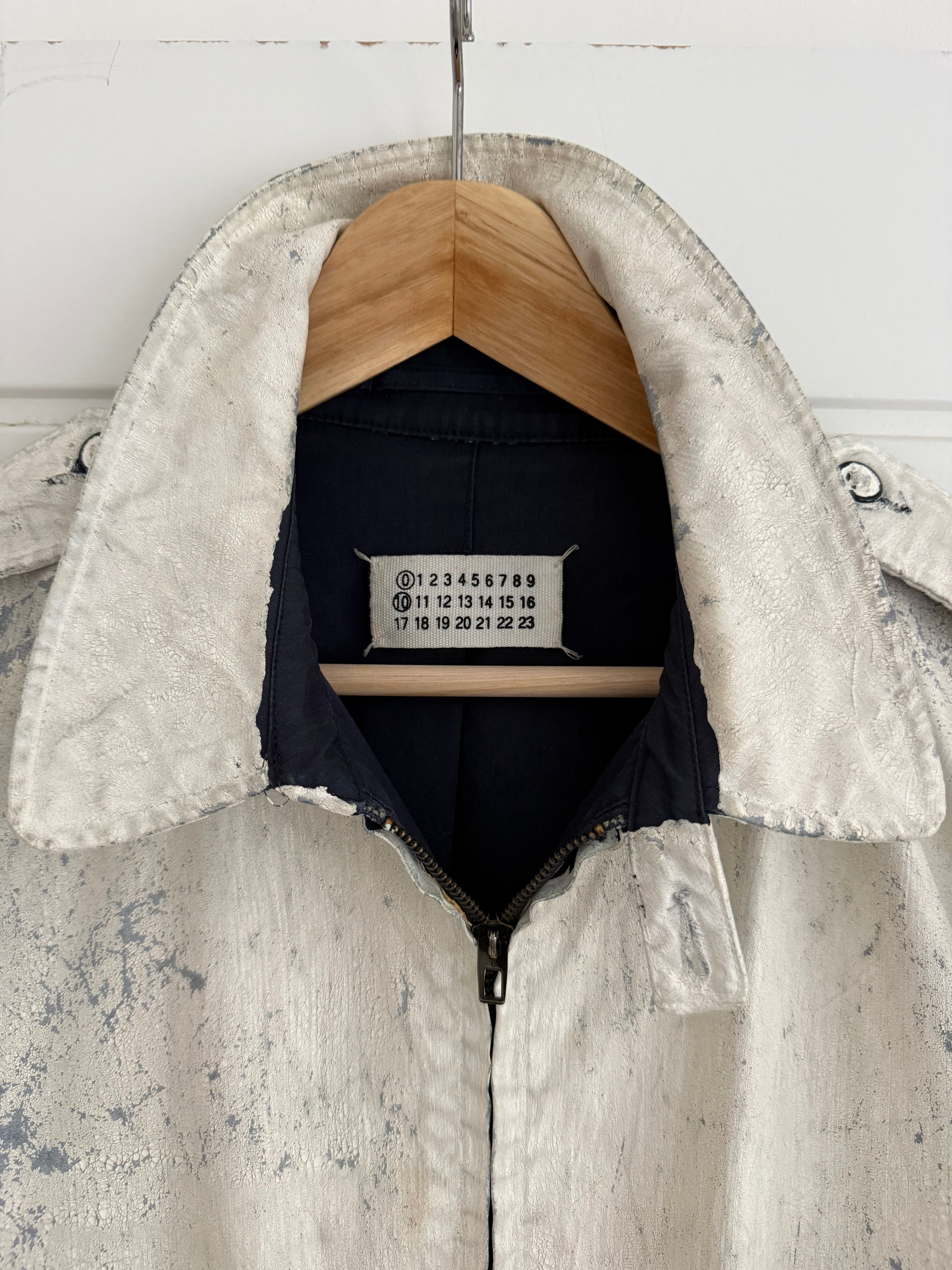 Maison Martin Margiela SS2004 Artisanal Line (0)(10) Painted Military Jacket - Size L