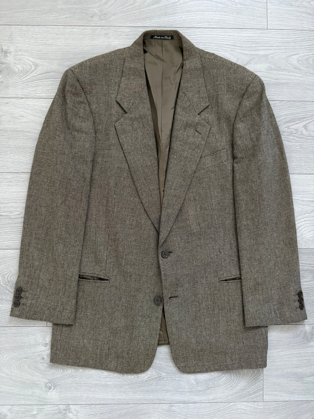 Giorgio Armani 1980s 2B Textured Wool Sports Blazer Jacket - Size L
