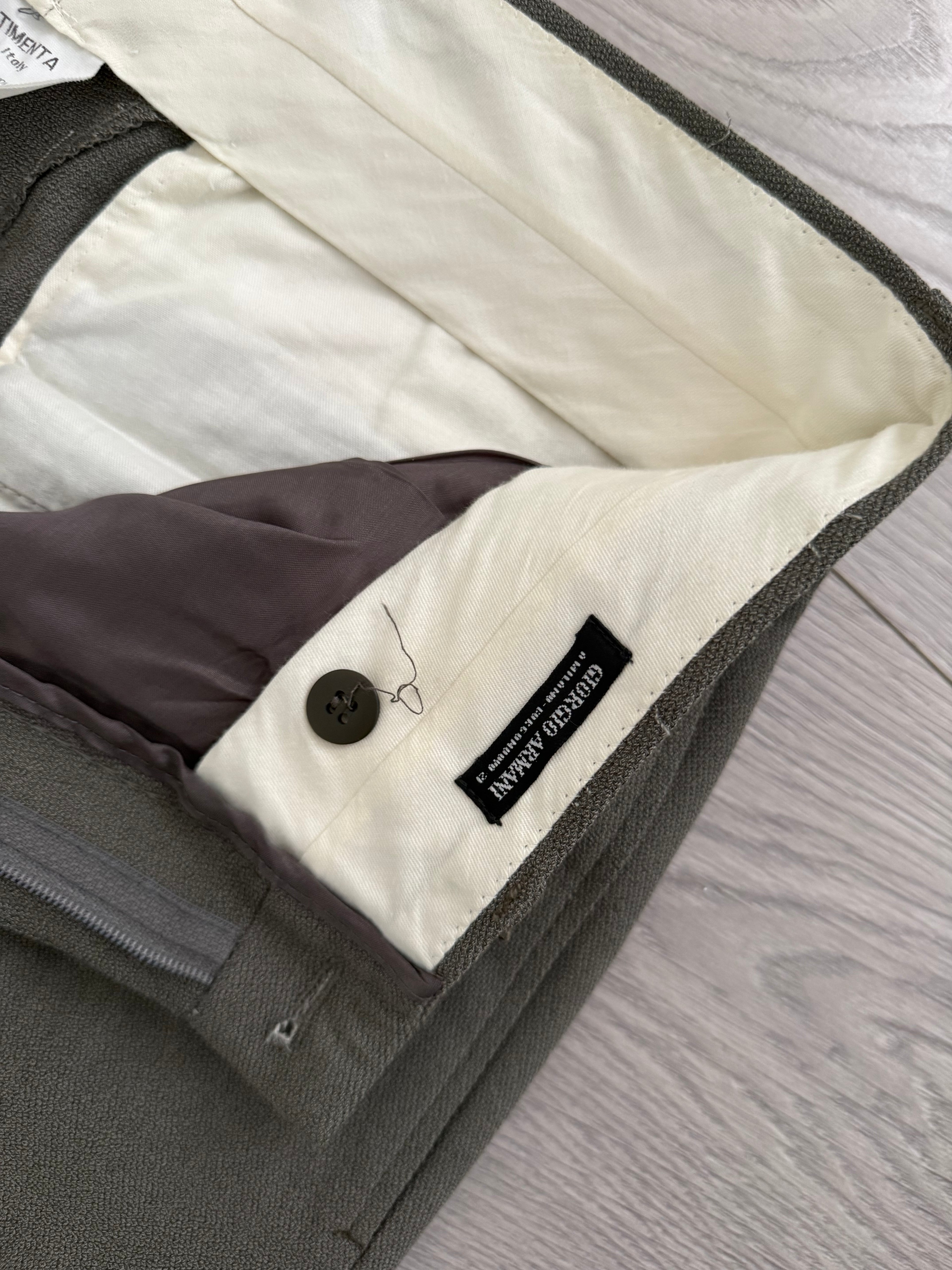 Armani 1990s Draped Double Pleated Pants - Size 30