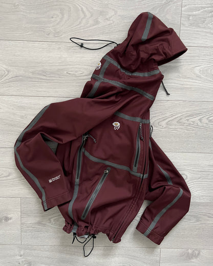 Mountain Hardwear Exposed Taped Seam Technical Conduit Jacket Burgundy - Size S