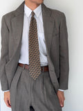 Ralph Lauren 1990s 2B Pleated Lightweight Wool Suit Green - Size M Jacket / 28" Waist