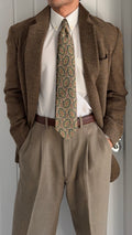 Giorgio Armani 1980s 2B Textured Speckled Wool Blend Sport Jacket Blazer - Size S