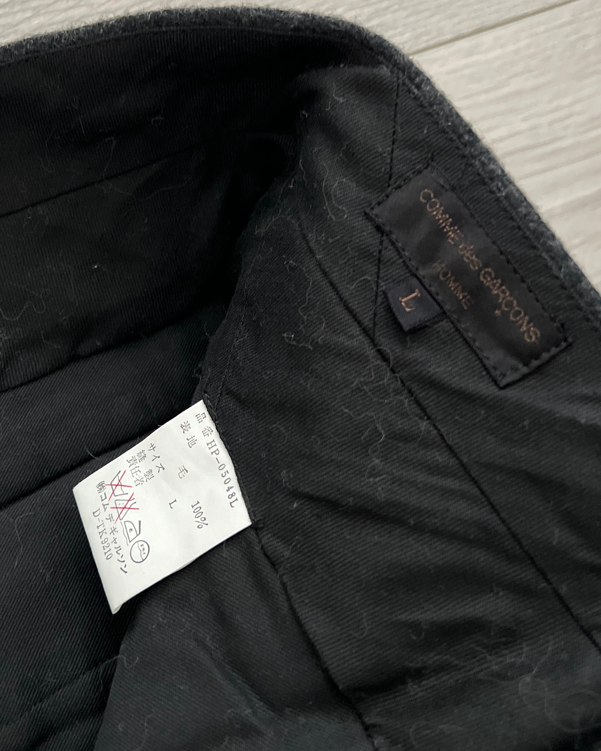 Comme Des Garcons Homme 1990s Wool Herringbone Suit - M Jacket / 32" Waist