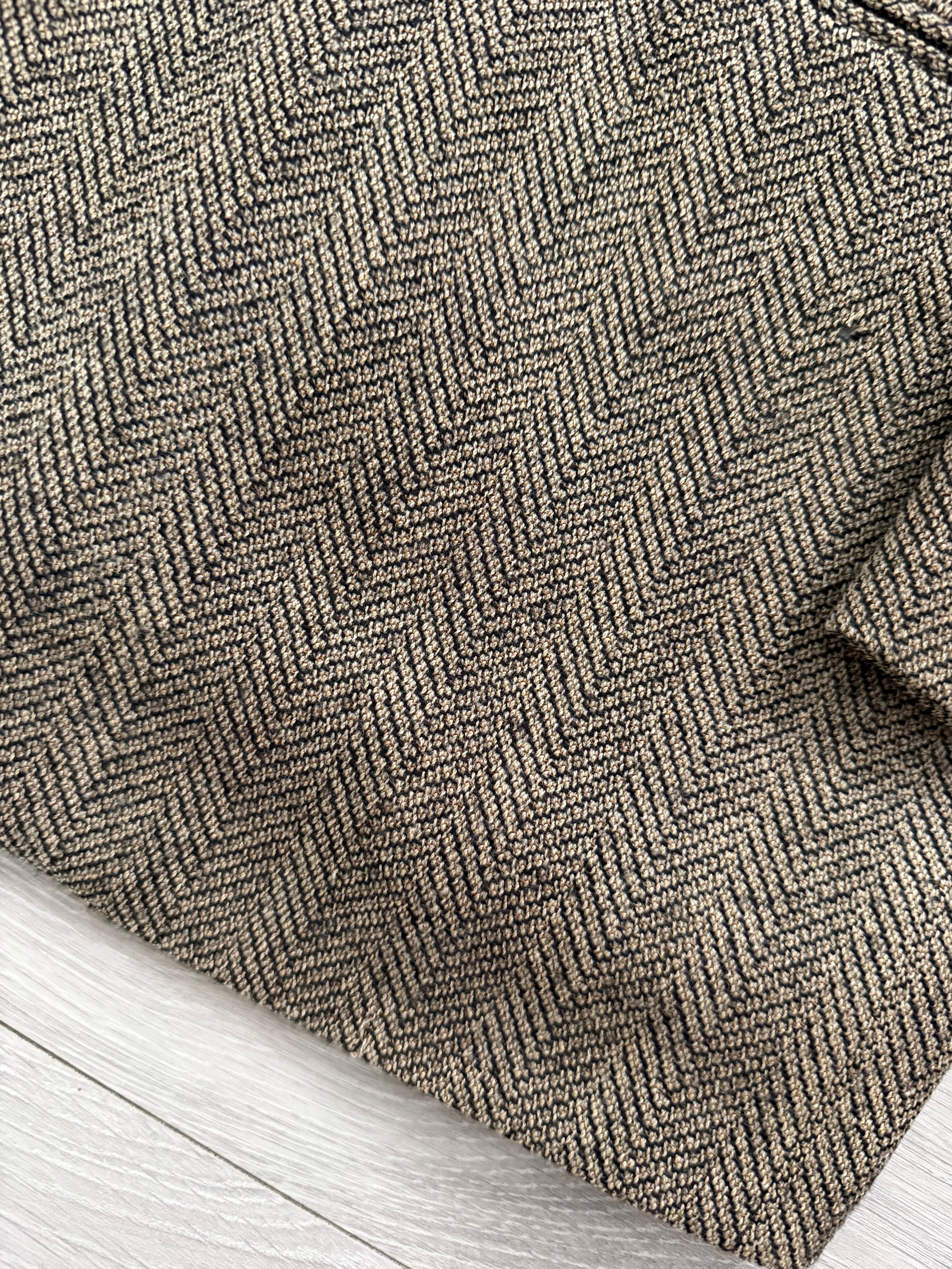 Giorgio Armani 1980s 2B Herringbone Wool Sport Jacket Blazer - Size M