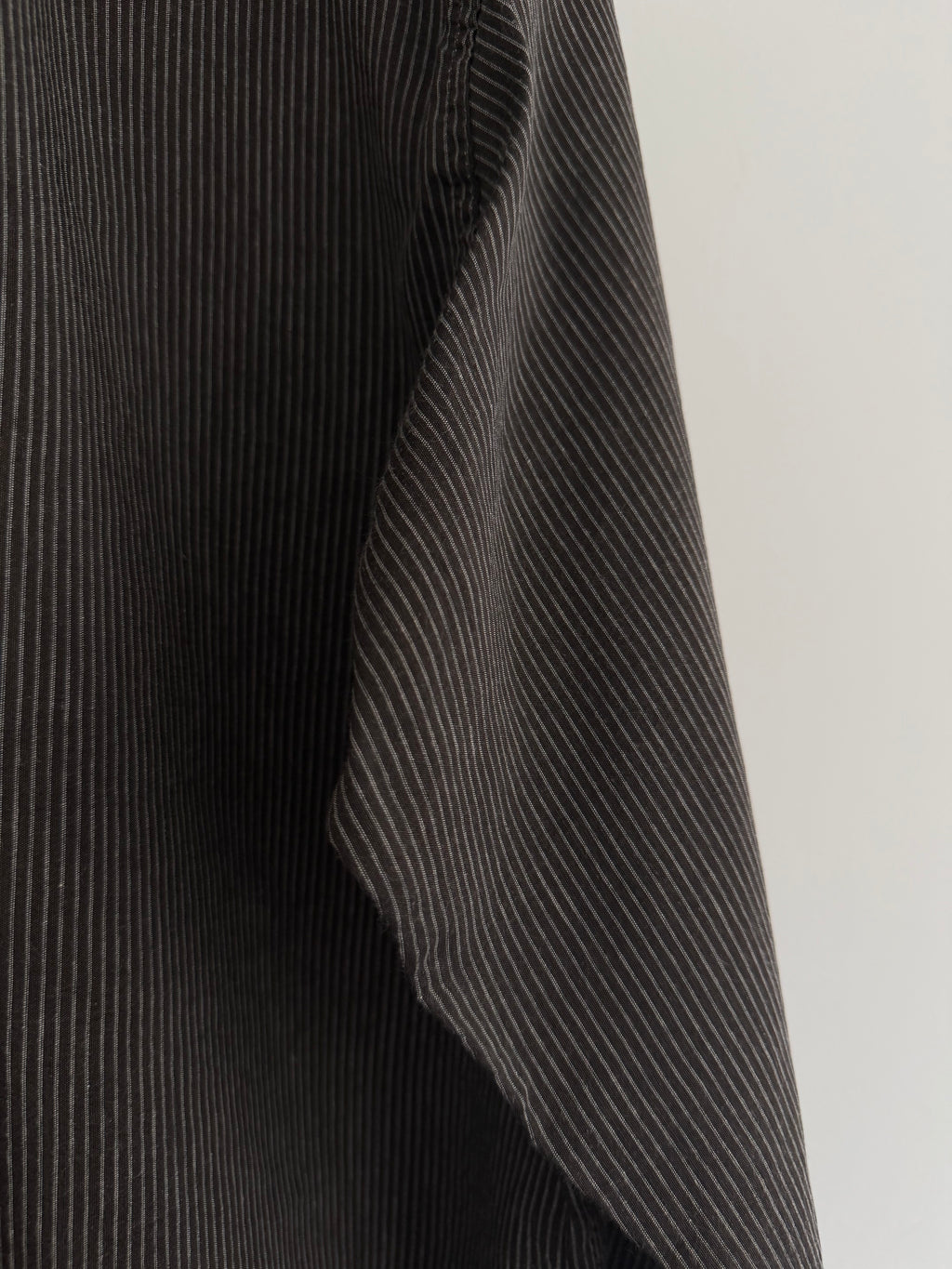 Giorgio Armani Black Label 1990s Slant Pocket Textured Relaxed Shirt - Size L