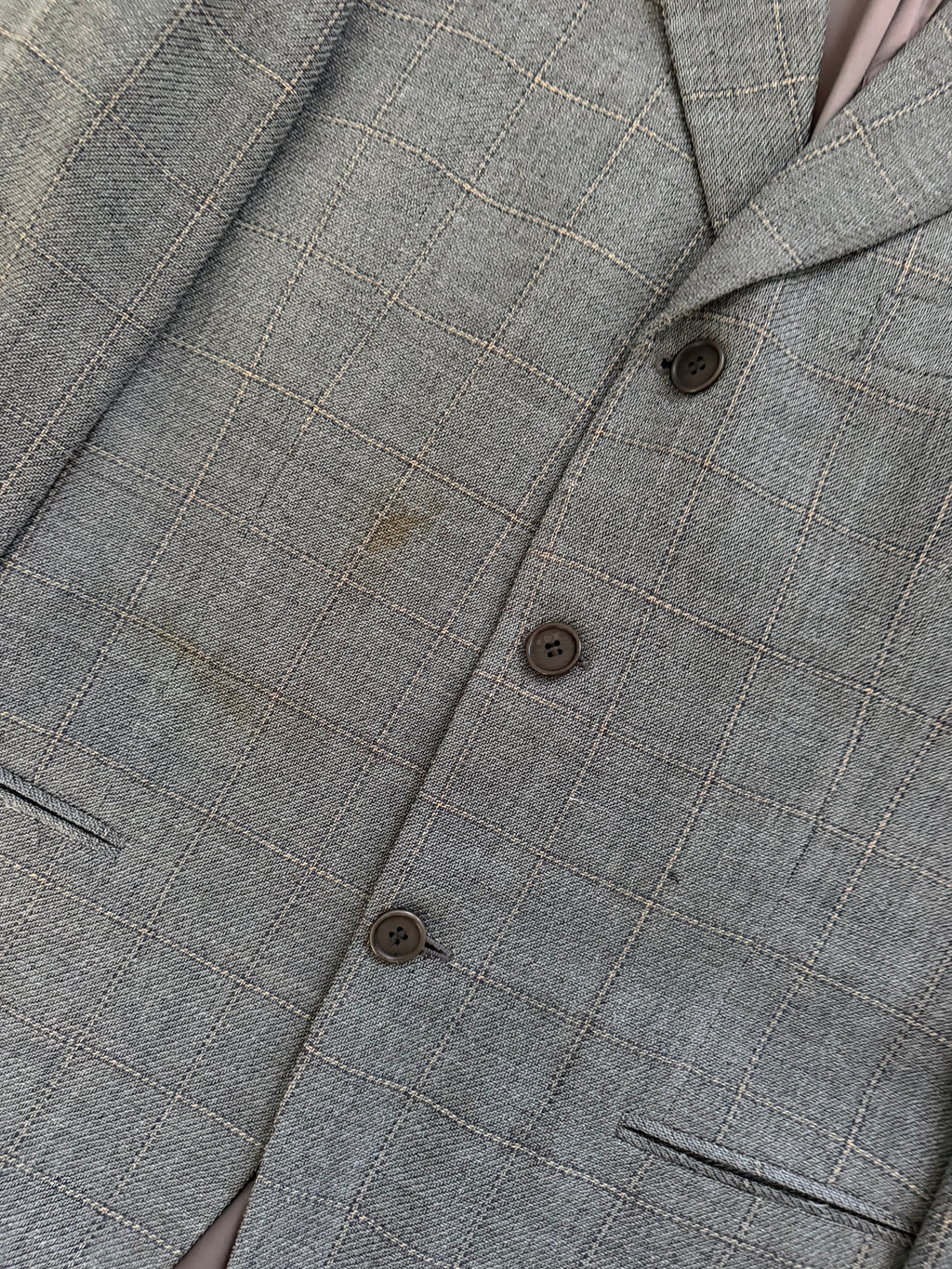 Giorgio Armani 1980s 3B Wool Textured Sport Jacket Blazer - Size M