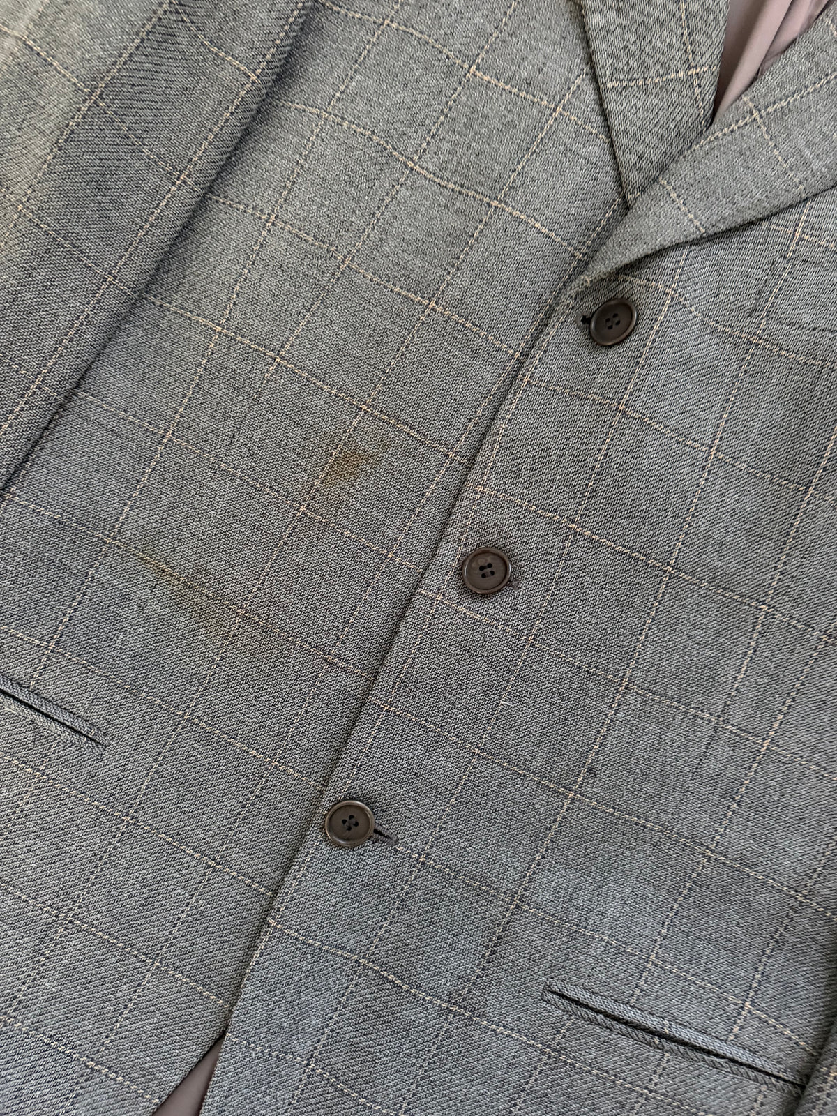 Giorgio Armani 1980s 3B Wool Textured Sport Jacket Blazer - Size M