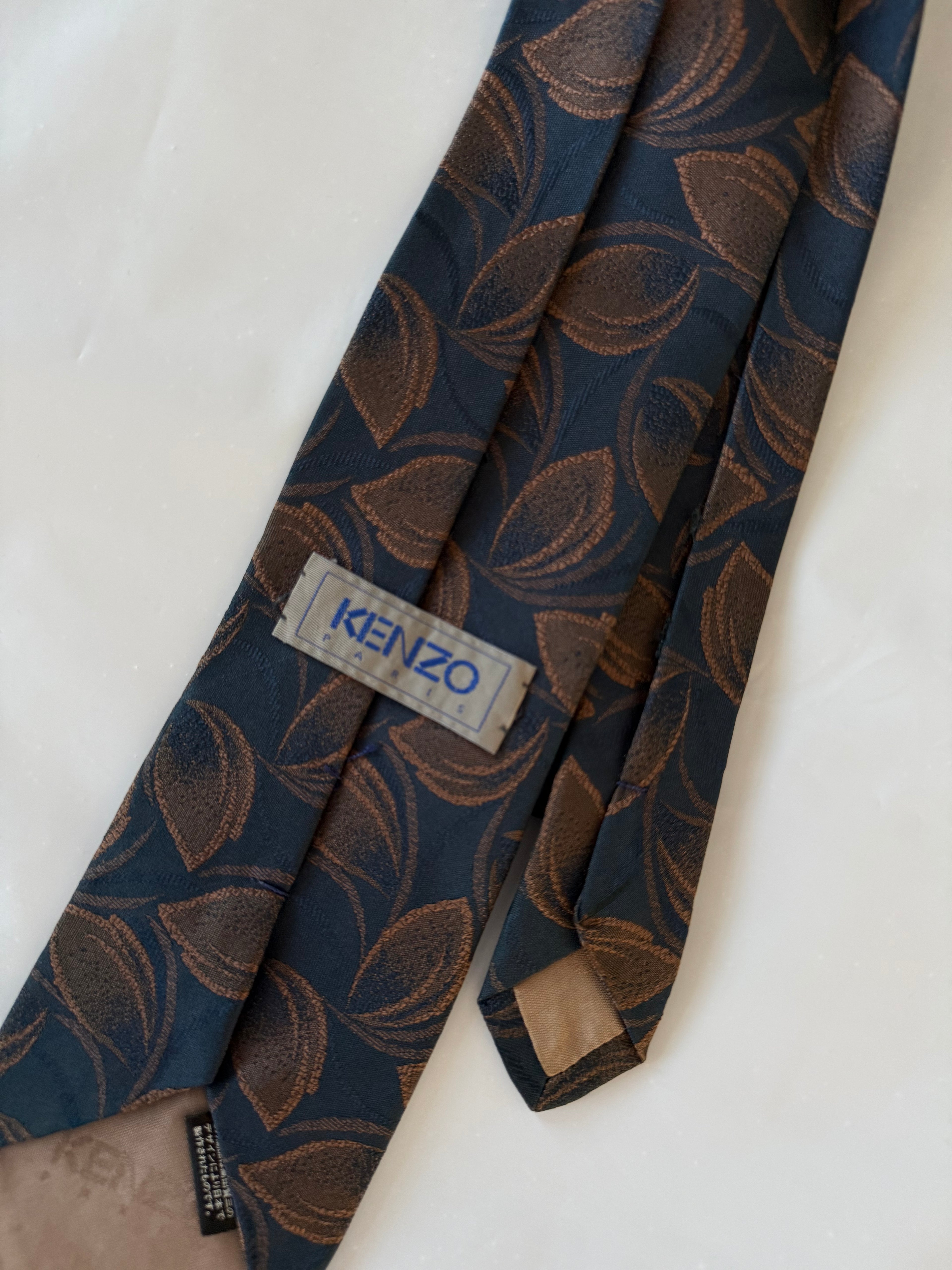 Kenzo 1990s Silk Tie