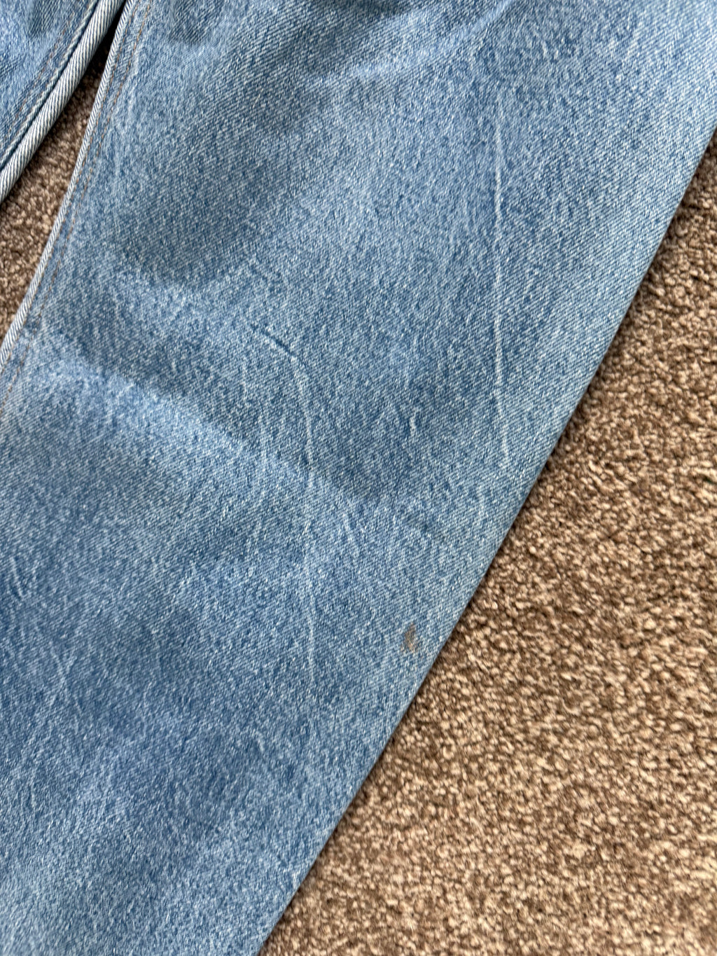 Maison Martin Margiela Artisanal Line (0) AW2004 Re-Worked Inverted Denim Jeans - Size 30" Waist