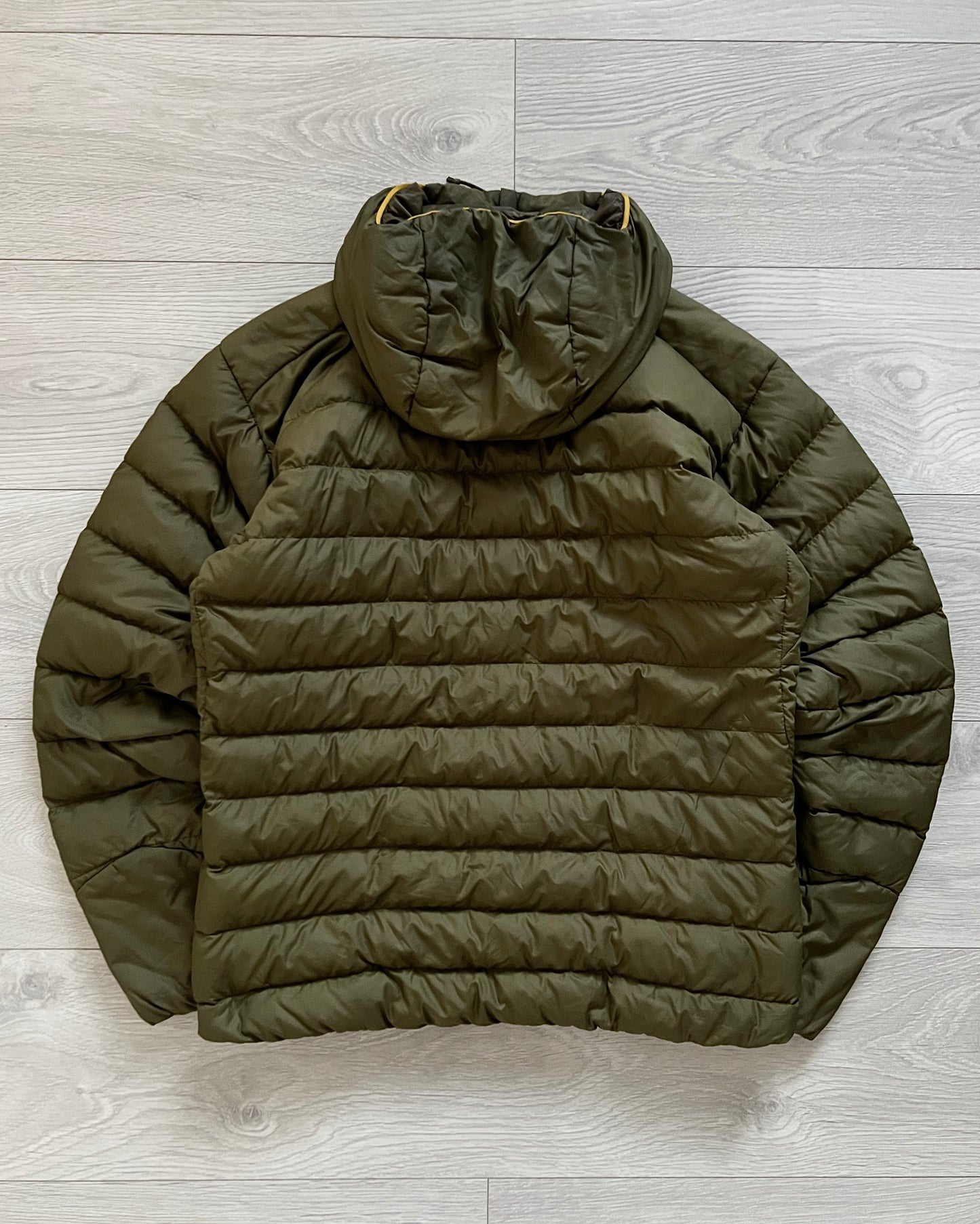 Arcteryx Thorium AR Hooded Down Puffer Jacket in Crocodile Green - Size S