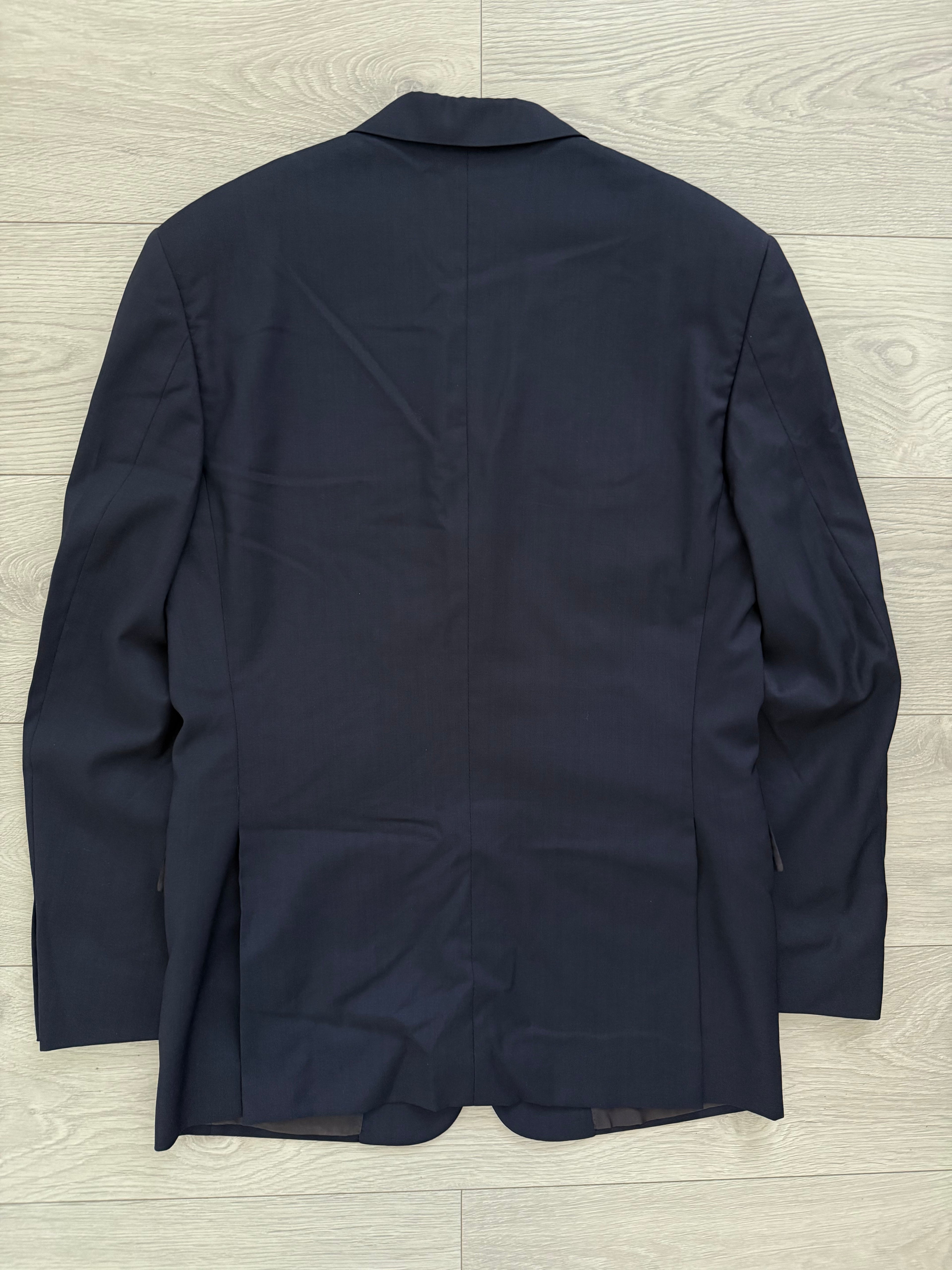 Helmut Lang 1999 Metal Tab 3B Navy Wool Suit - Size S Jacket / 30" Waist