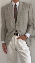 Valentino 1990s 2B Check Wool Sport Jacket Blazer - Size M