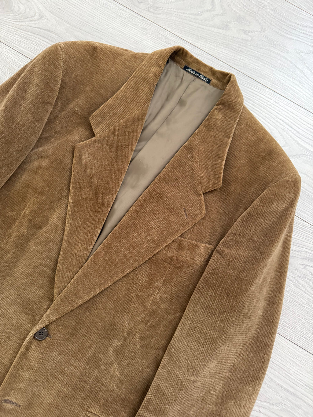 Giorgio Armani 1980s Corduroy Honey Brown Sports Jacket Blazer - Size M