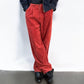C.P. Company 1980s 'Navy Arctic' Rust Orange Pleated Cord Pants - Size 31