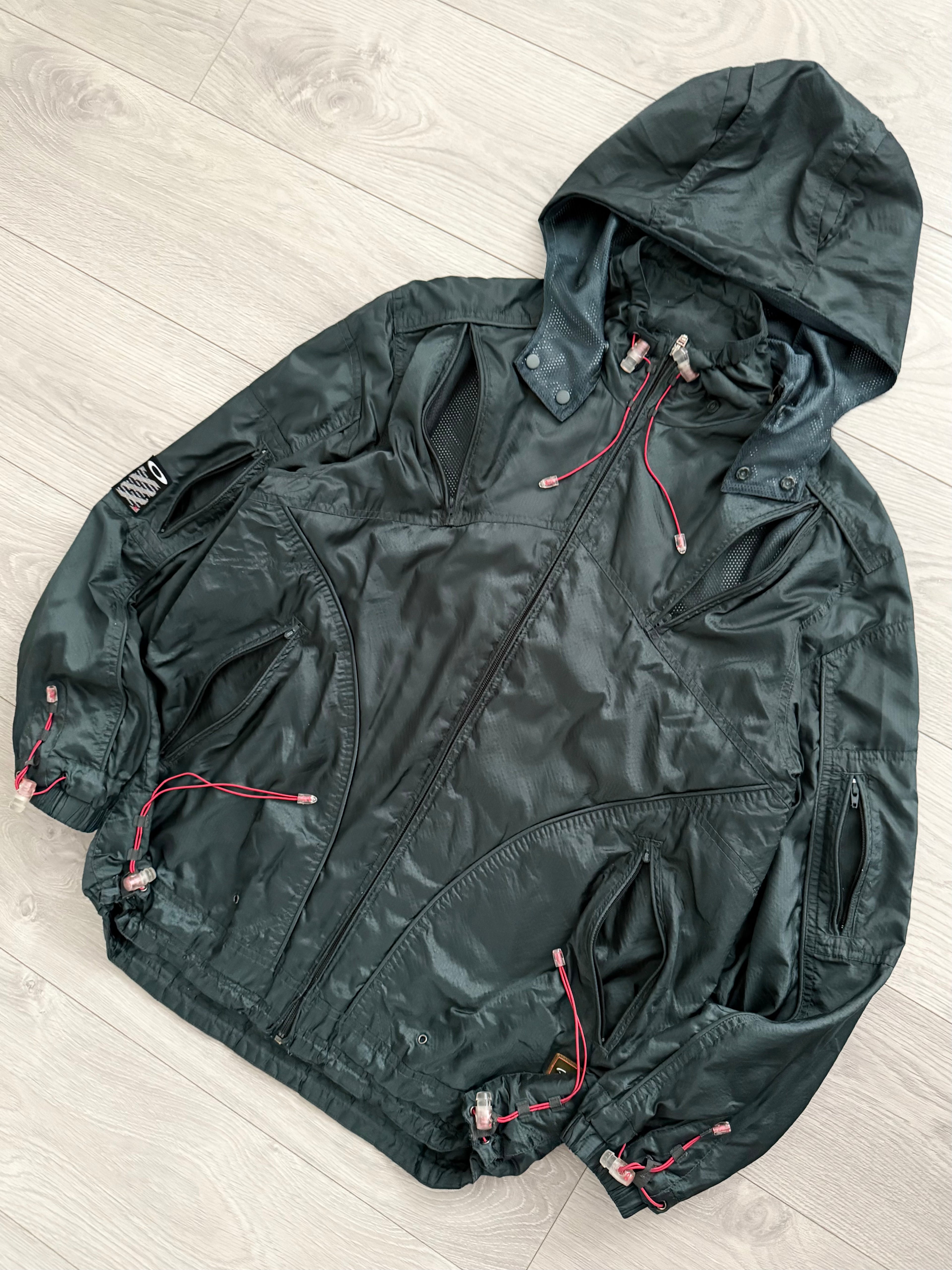 Oakley Software 00s 'Mad Science' Technical Toggled Waterproof Jacket - Size M