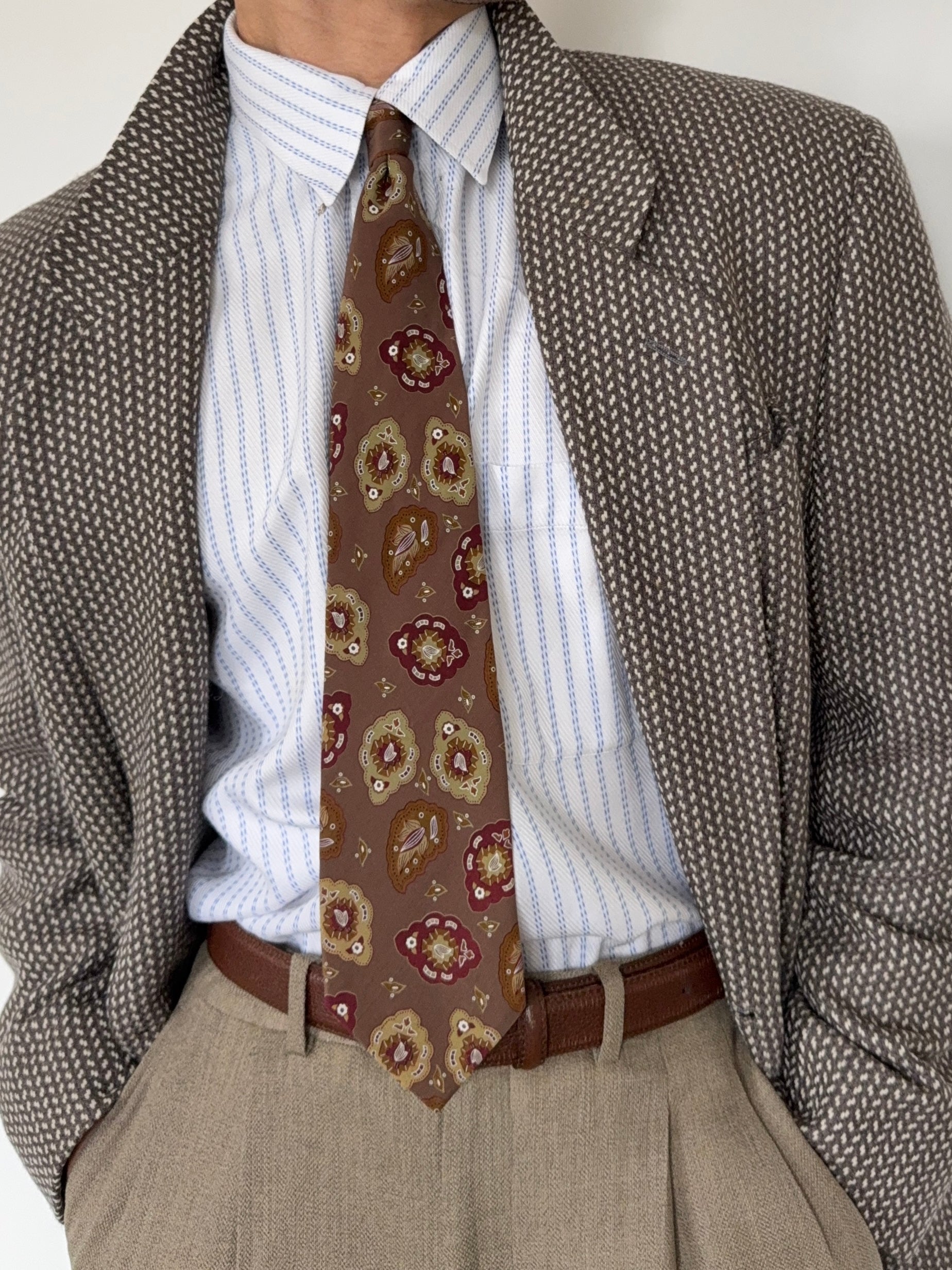 Guy Laroche Paris 1990s Silk Tie