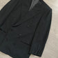 Giorgio Armani 1990s Double Breasted Draped Pleated Wool Suit - Size L Jacket / 32" Waist