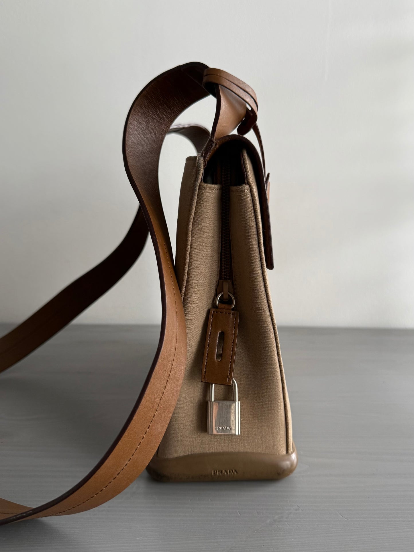 Prada 2001 Tracolla Crossbody Leather Bag