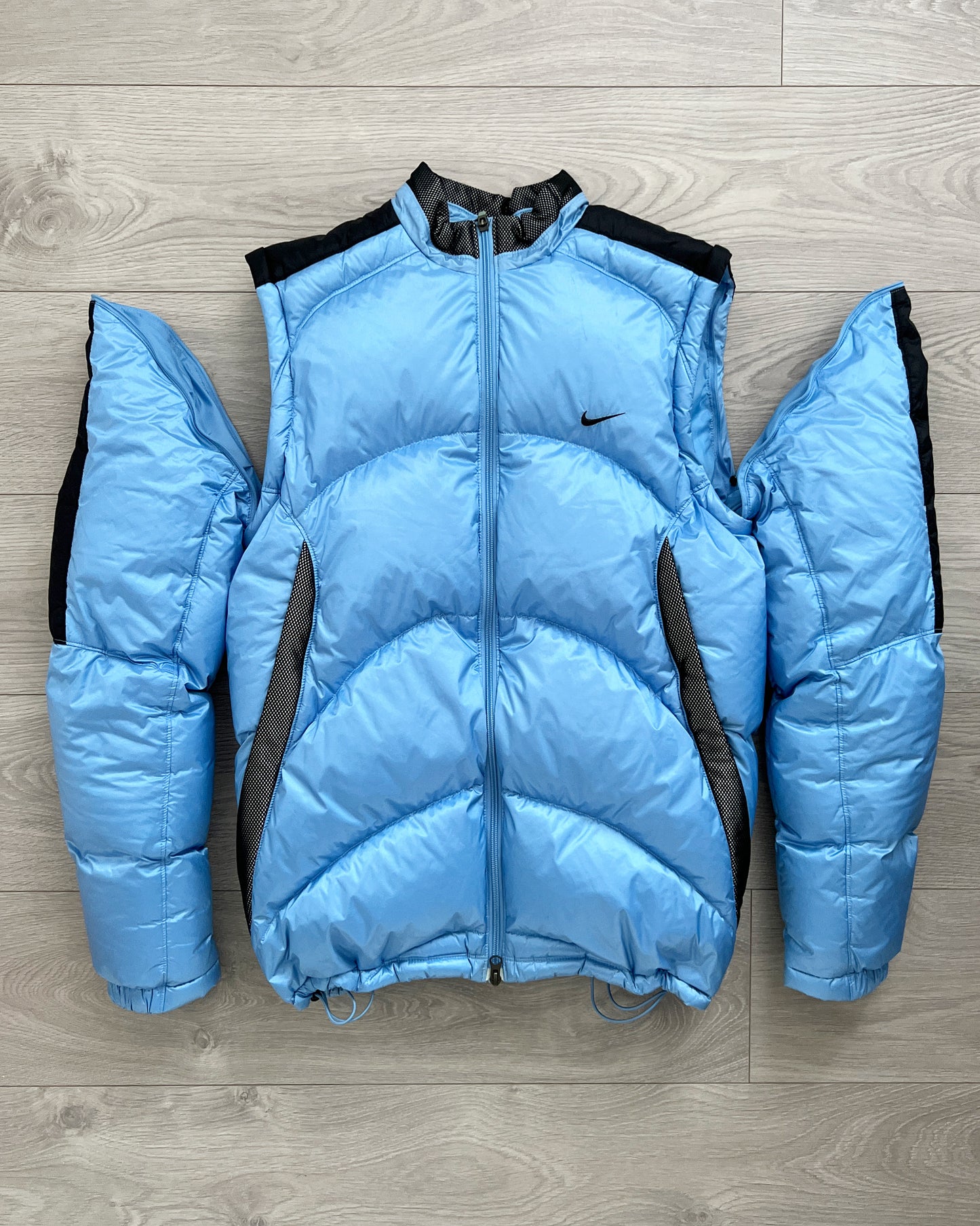 Nike FW2008 Convertible 2-in-1 Curve Stitch Puffer Jacket - Size M