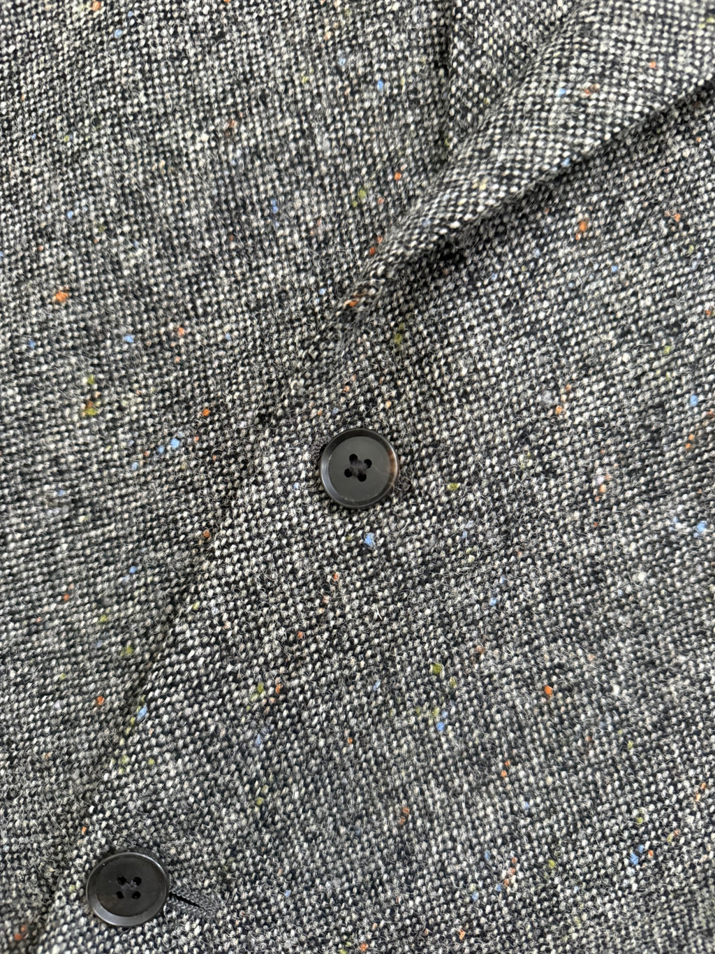 Yves Saint Laurent 1980s 3B Speck Wool Sports Jacket Blazer - Size L