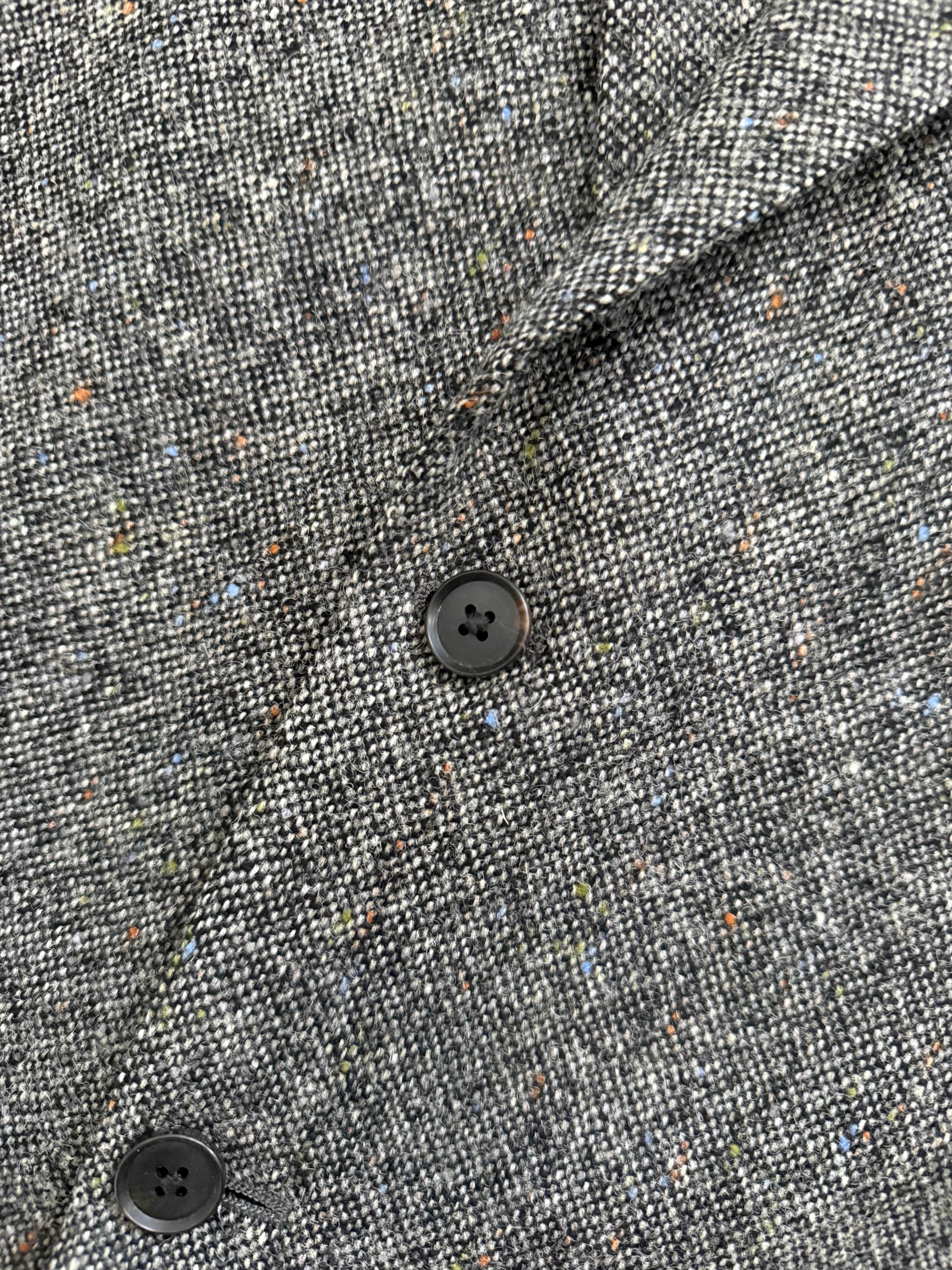 Yves Saint Laurent 1980s 3B Speck Wool Sports Jacket Blazer - Size L