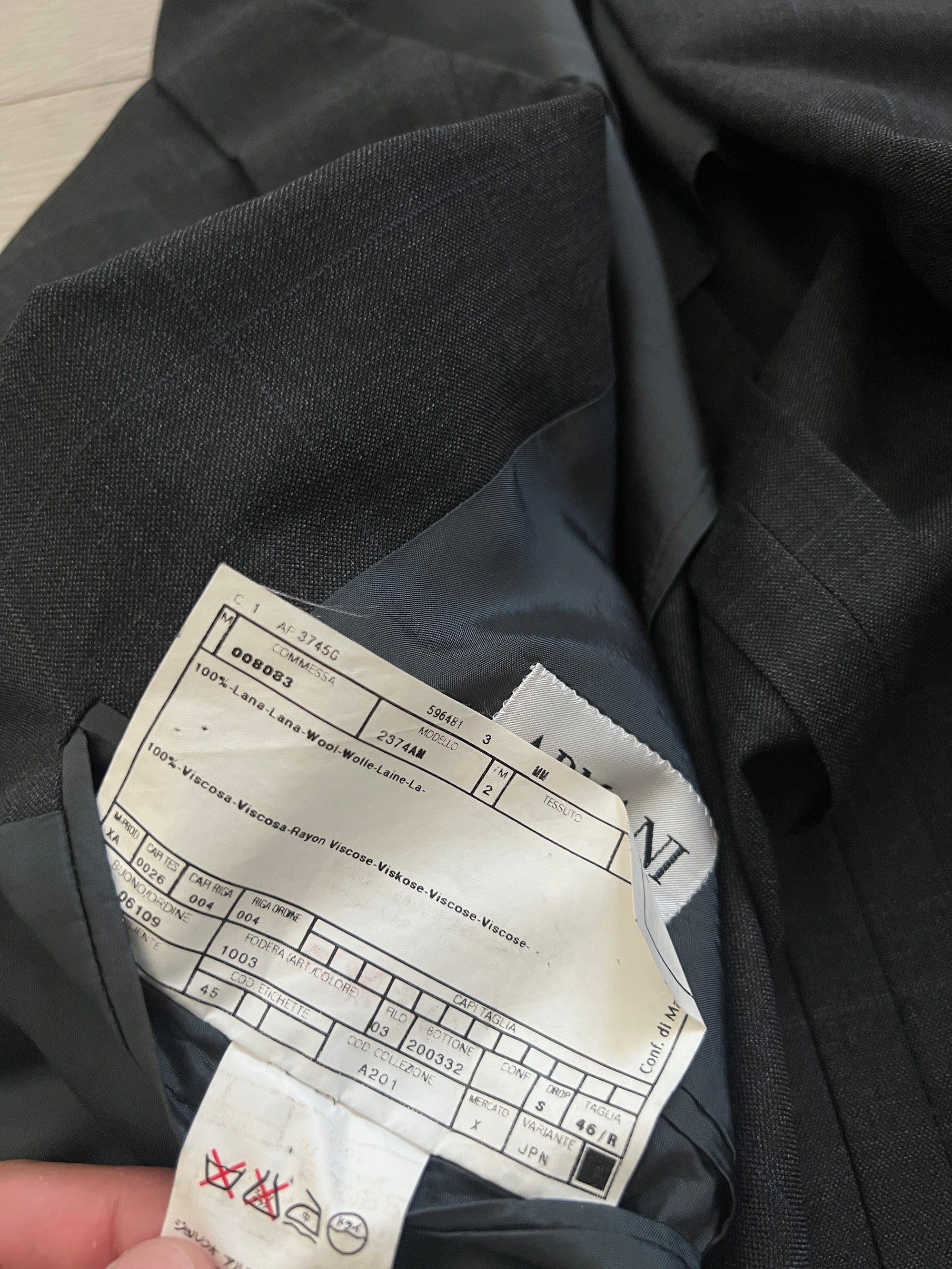 Armani 1990s Double-Breasted Relaxed Pleated Suit - Size S Jacket / 30" Waist
