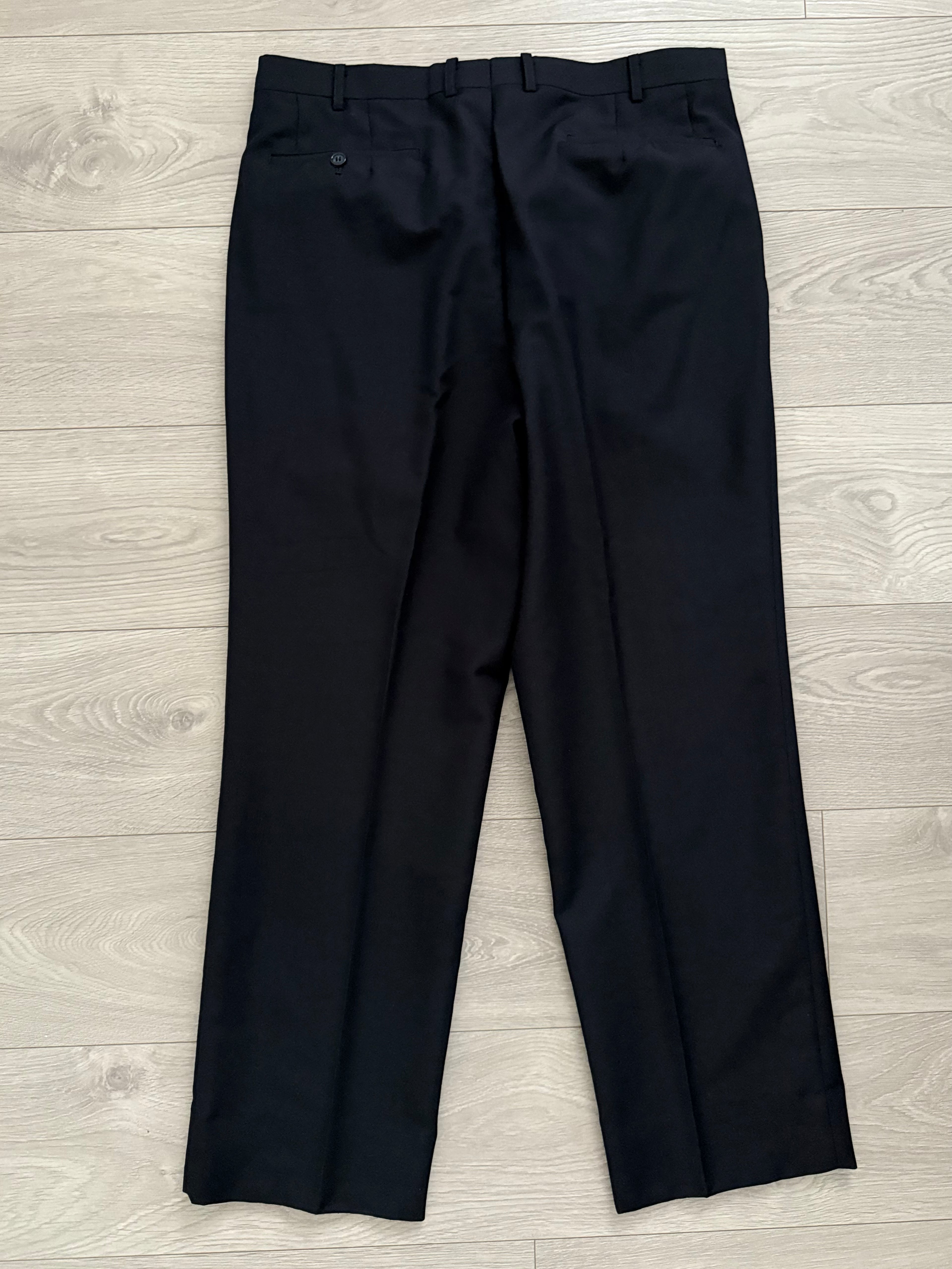 Doremuil Fabric Double Breasted Pleated Wool Suit - Size XL Jacket / 36" Waist