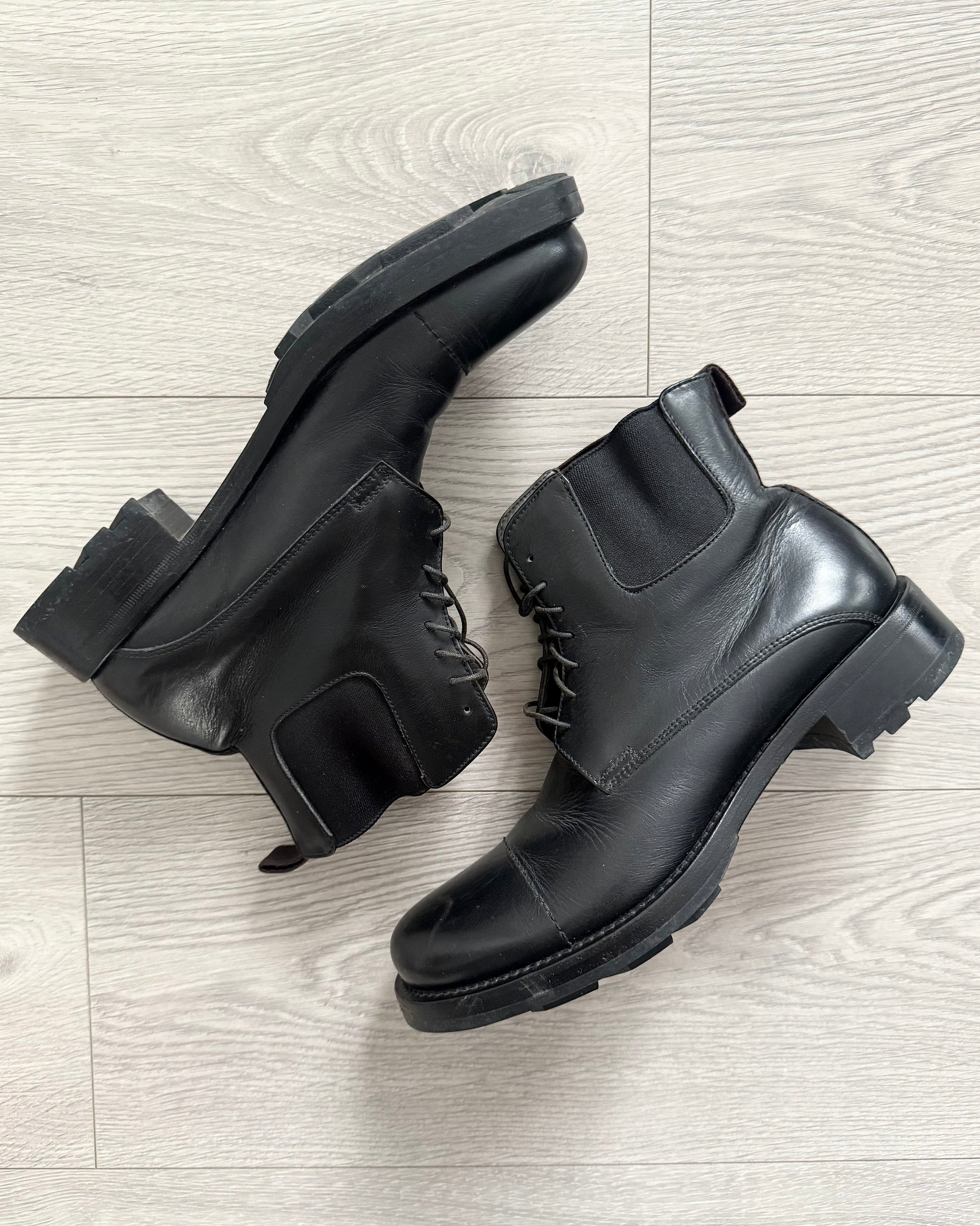 Miu Miu FW2002 Leather Lace Up Boots - Size 6.5 Womens
