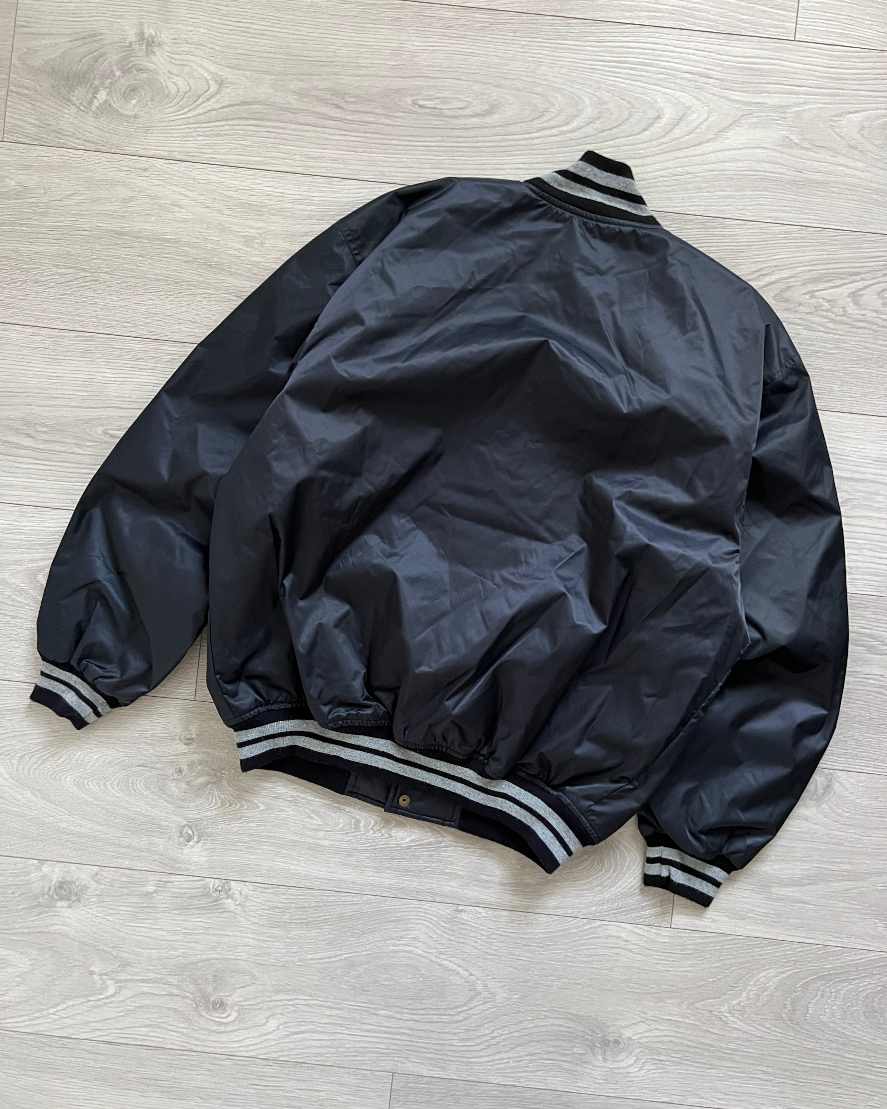 Burton Analog 00s Graffiti Logo Padded Stadium Bomber Jacket - Size M