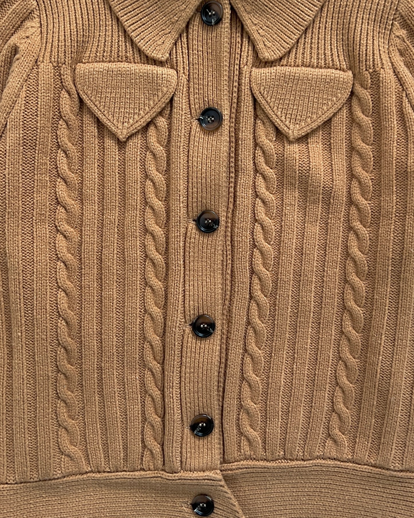 Miu Miu Mainline 2019 Button-Up Wool Collared Cardigan - Size S Womens