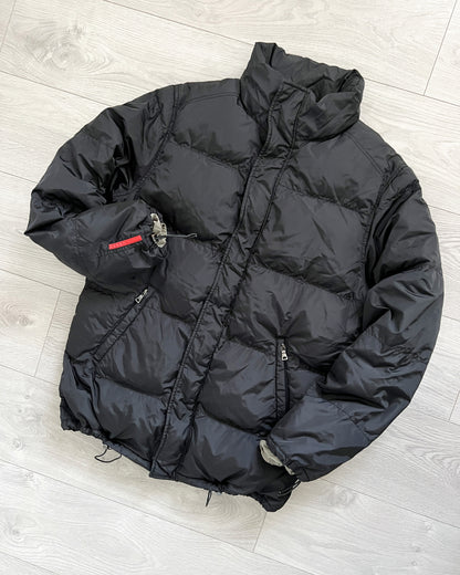 Prada Sport Early 2000s Nylon Toggled Down Puffer Jacket - Size M