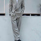 Emporio Armani 1990s Double-Breasted Wool Grey Suit - Size M Jacket / 30" Waist