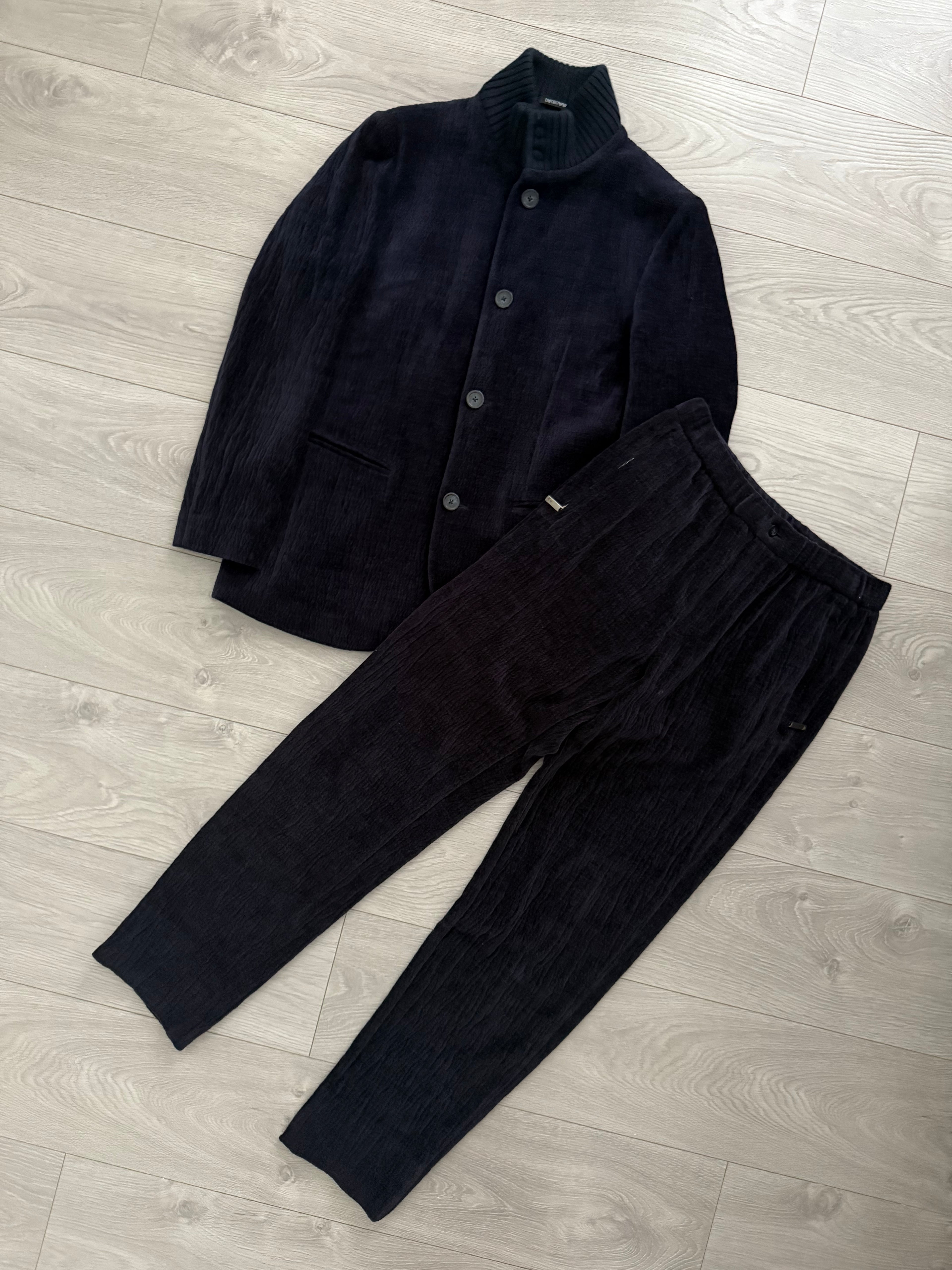 Emporio Armani FW2021 Cotton Jacket & Trousers Set - Size S Jacket / S Trousers